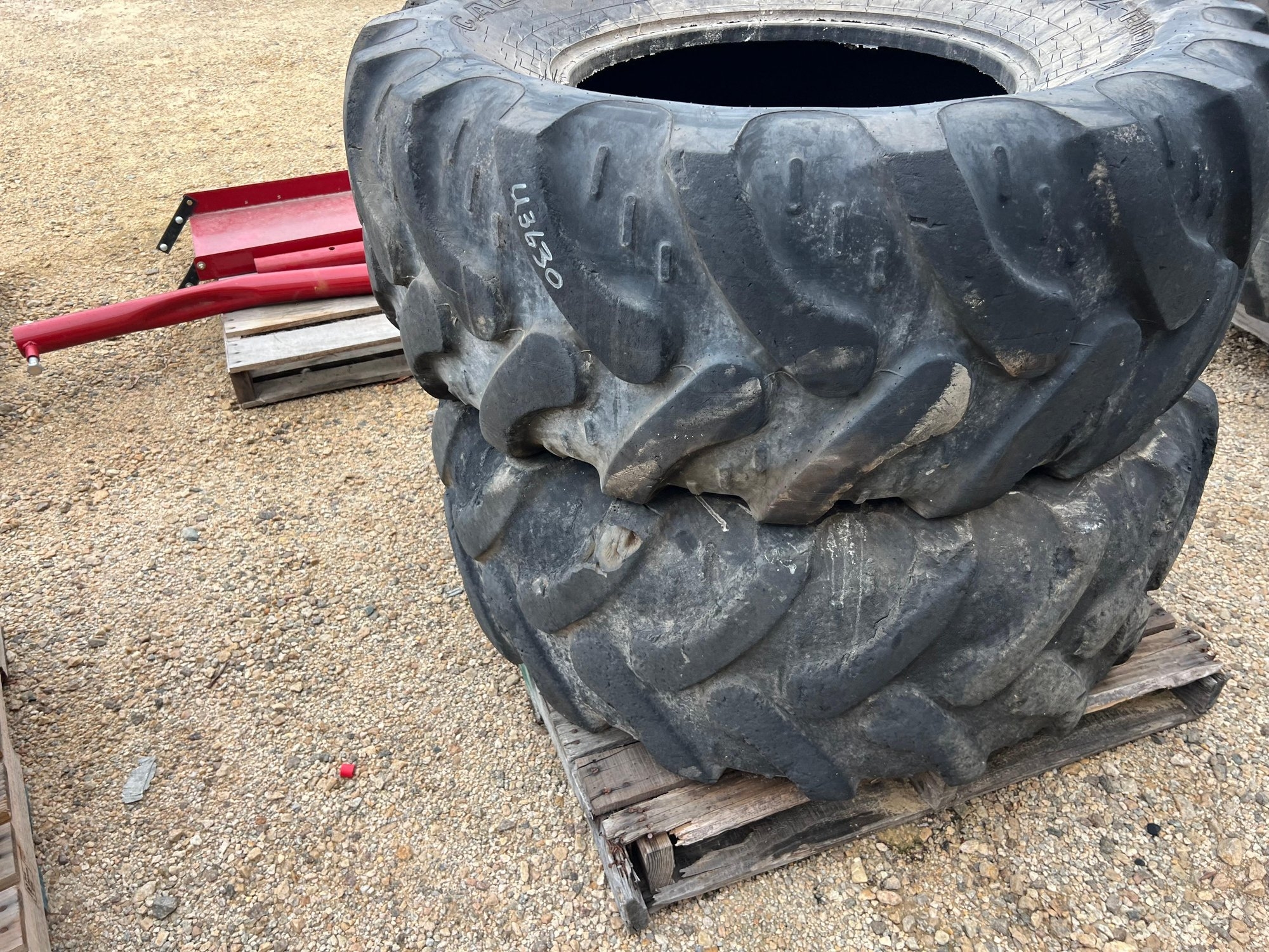 GALAXY - SET OF 19.5L-24 INDUSTRIAL R4 TIRES (50% TREAD) (A52748)