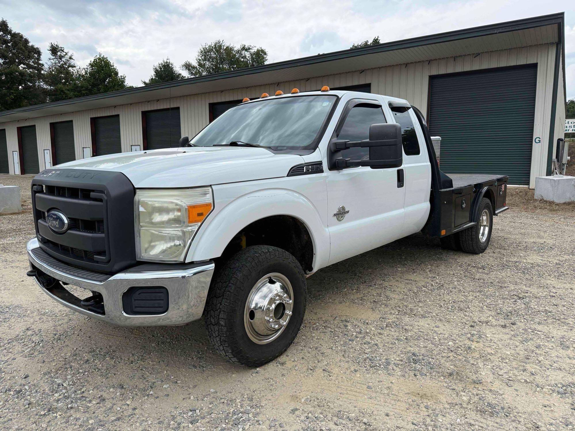 2012 Ford F-350 4x4 Flatbed Truck, VIN # 1FD8X3HT7CED00264 (A51572)