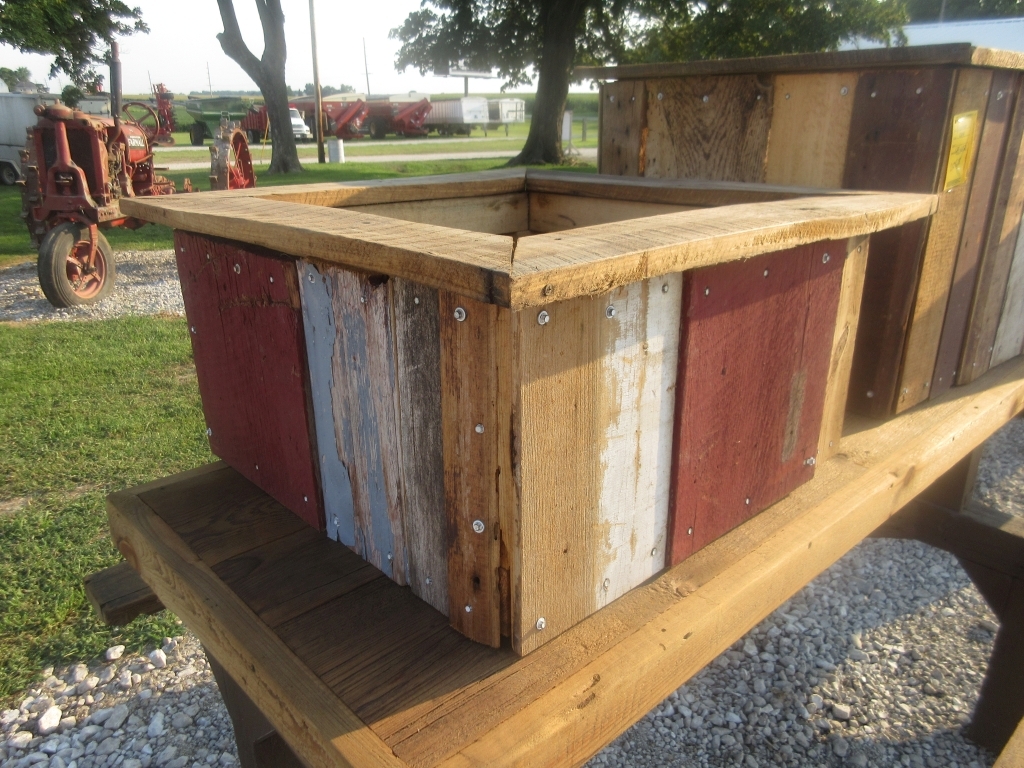 Barn Wood Planter Box (A50515)
