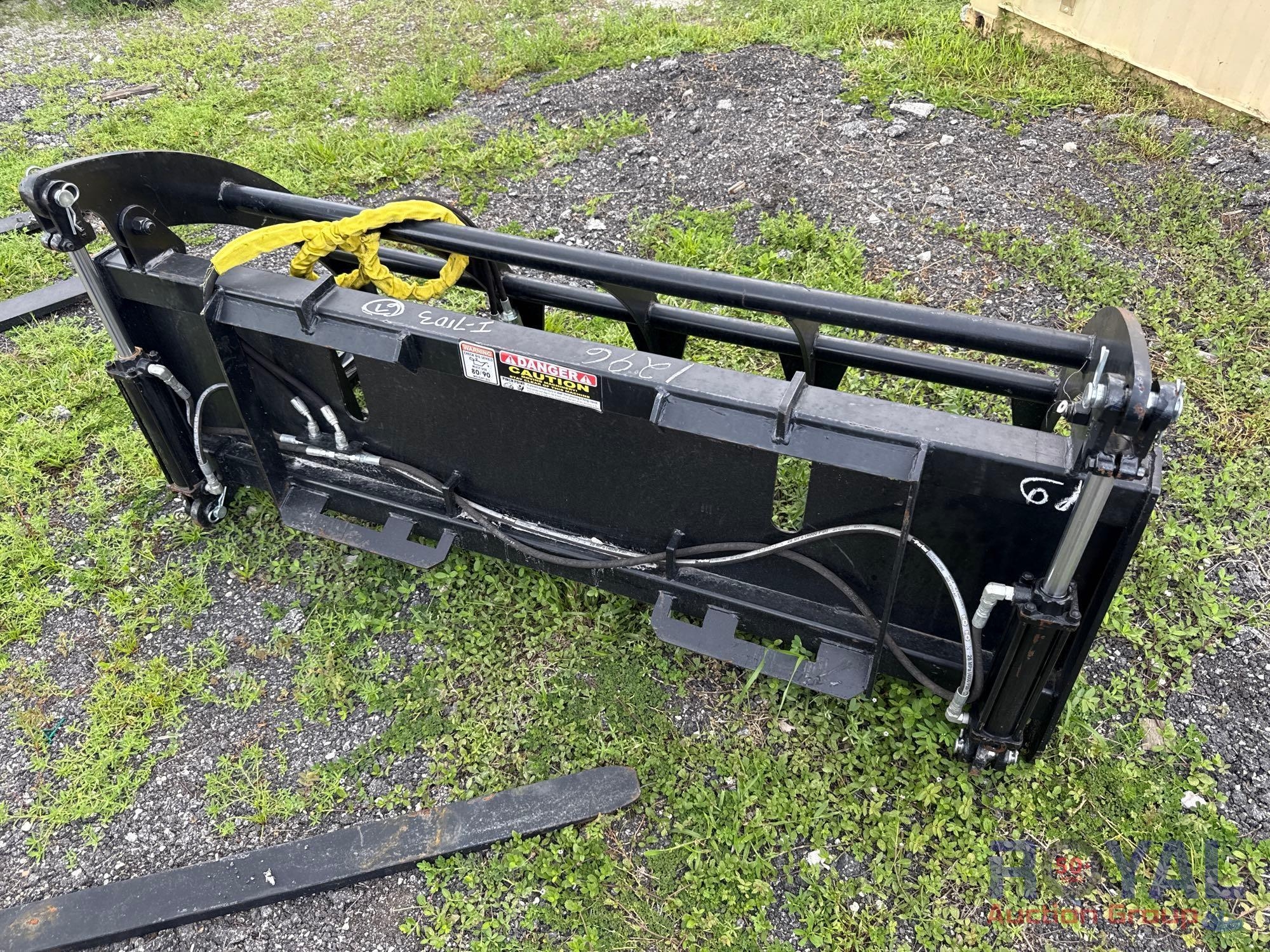 2025 Dual Cylinder Root Rake Skid Steel Attachment (A50322)