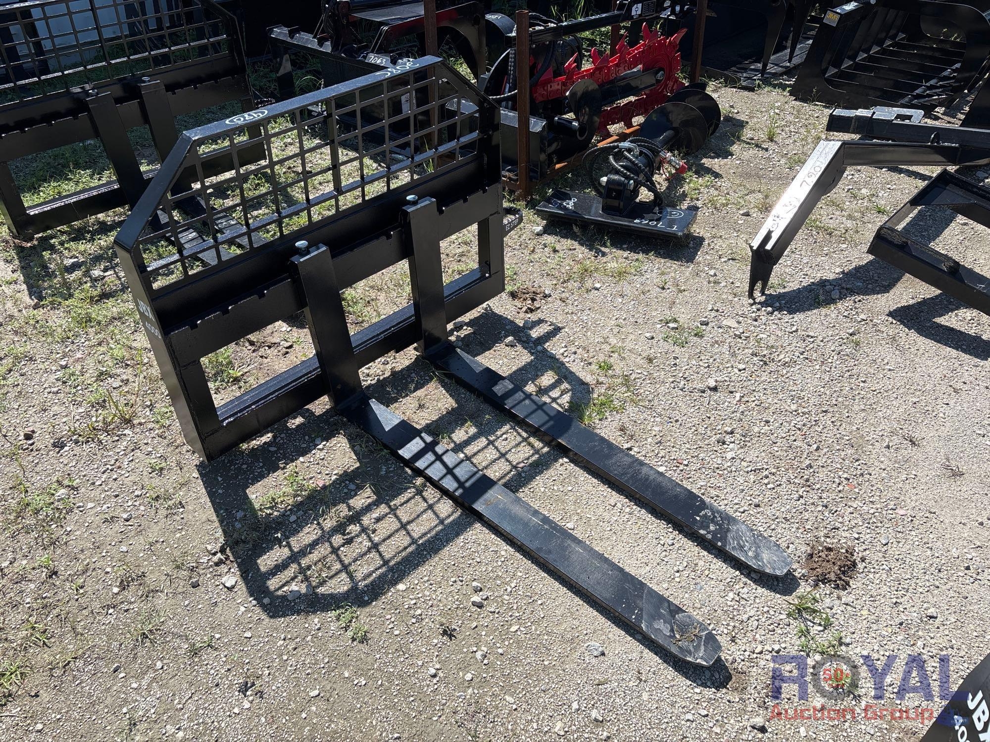 2025 JBX 4000lb 48in Forks Skid Steer Attachment (A50322)