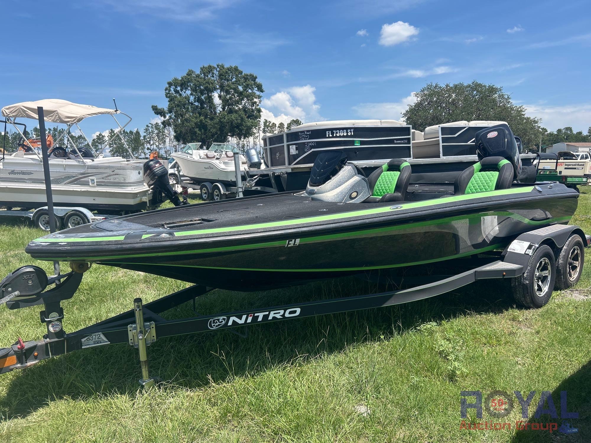 2017 Nitro Z 19ft Bass Boat with 26ft T/A Boat Trailer (A51694)