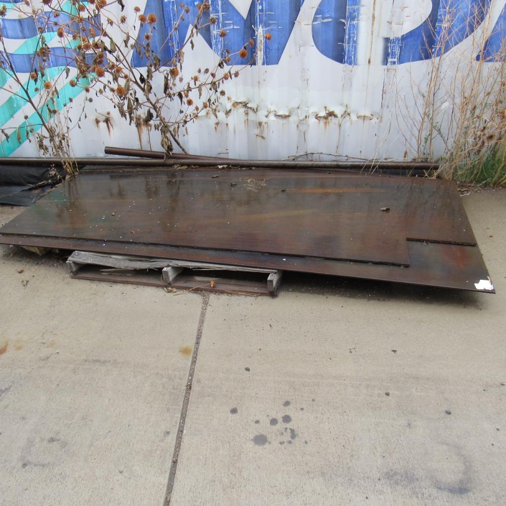 LOT: (1) Steel Plate Sheet, 1/4" Thick, 48" x 96", (1) Steel Plate Sheet, 1/4" Thick, 41" x 96" (A59076)