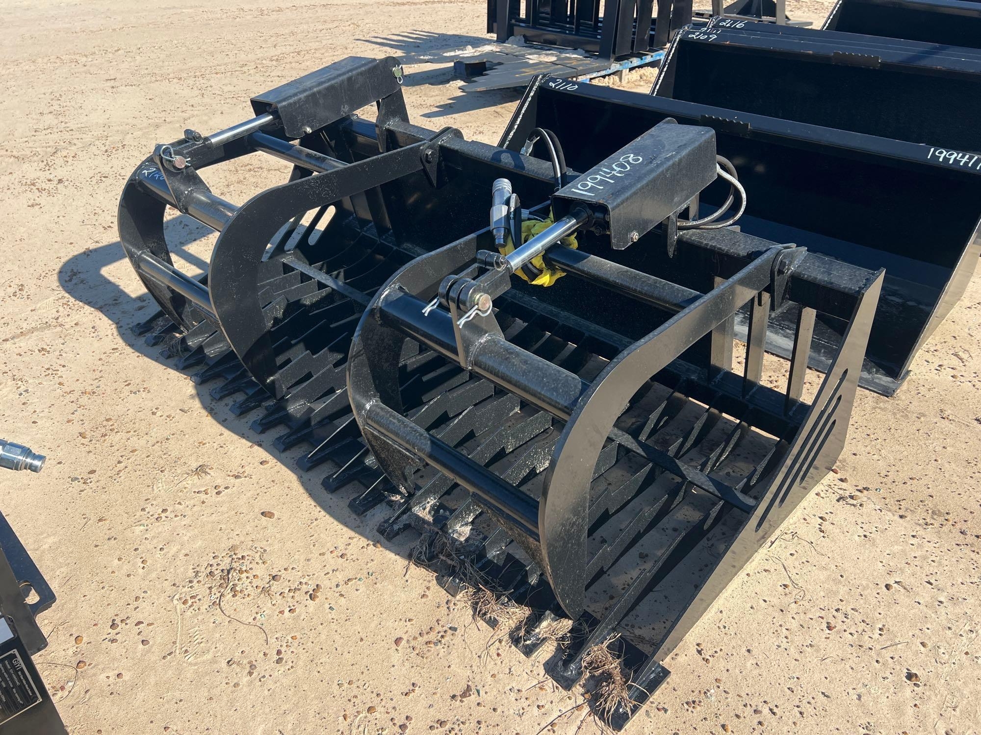 UNUSED 72" HYD ROCK GRAPPLE BUCKET (A51248)