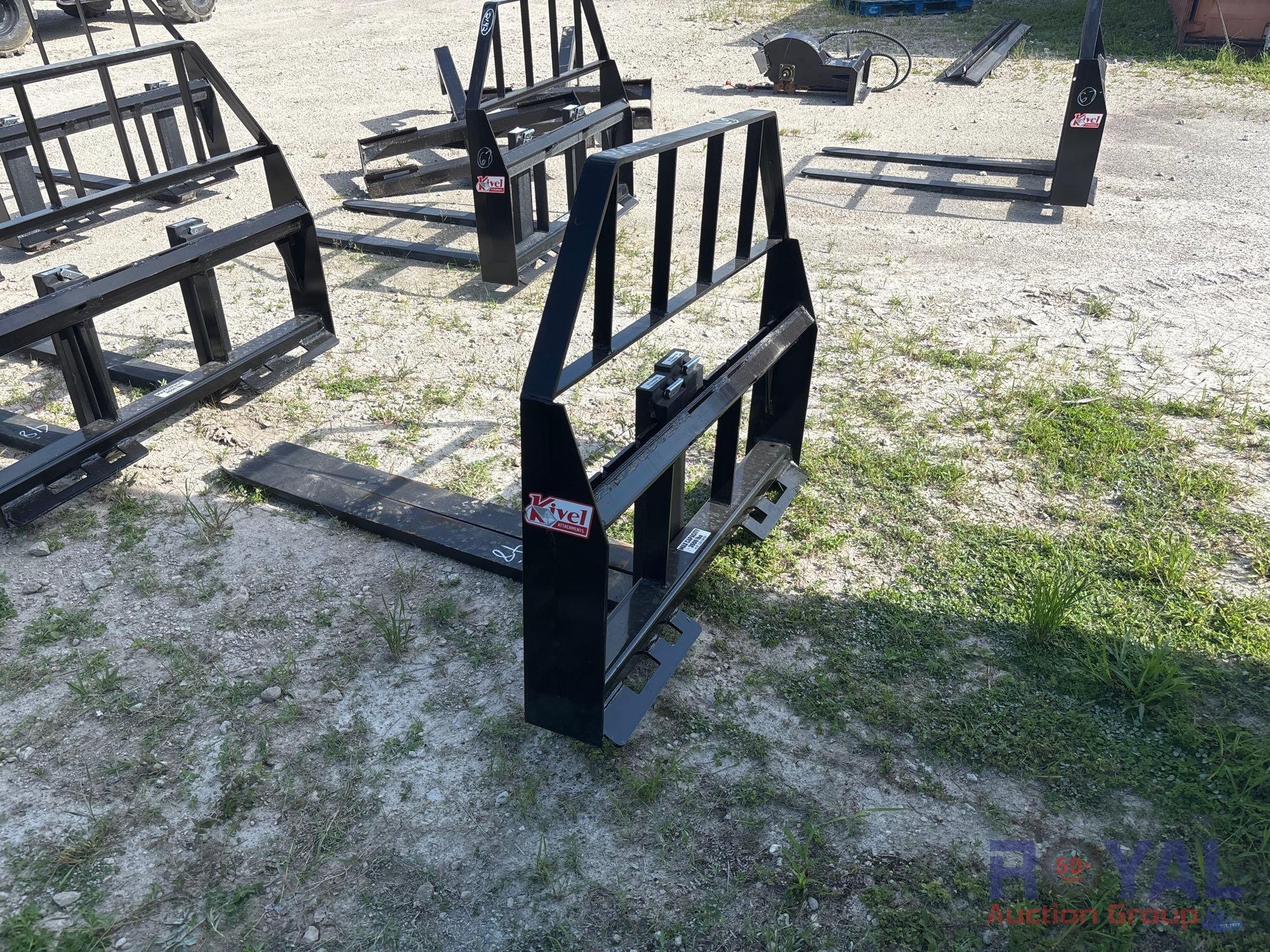 2025 Kivel 48in Forks and Frame Skid Steer Attachment (A50322)