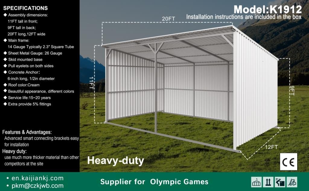 2025 K1912 UNUSED Metal Livestock Shed (A53117)