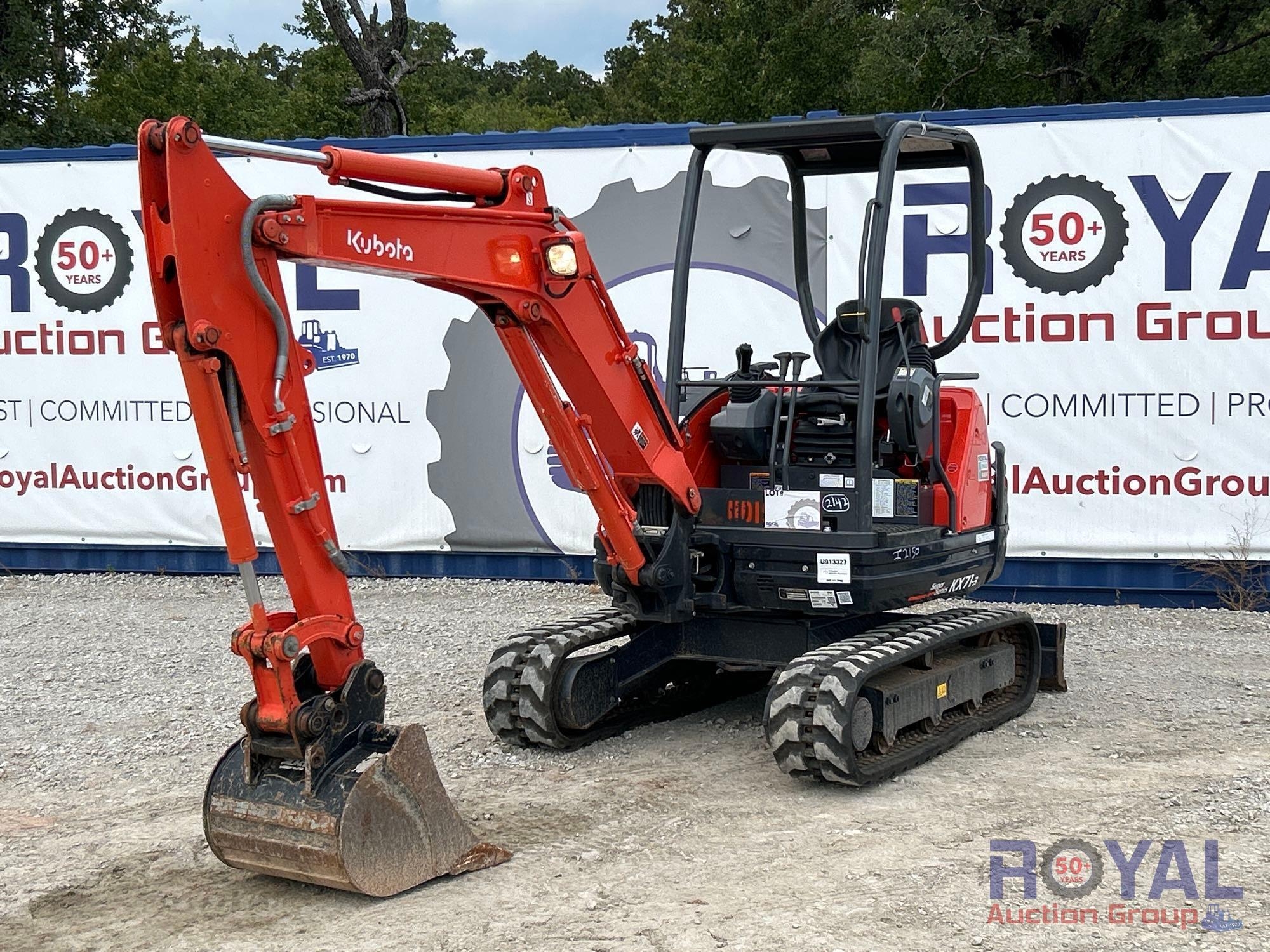 2015 Kubota KX71-3S Mini Excavator (A52377)