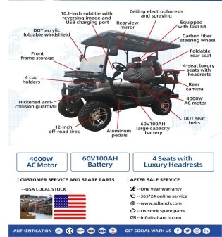 2025 SDLANCH SDLGC80 UNUSED Electric Golf Cart (A53117)
