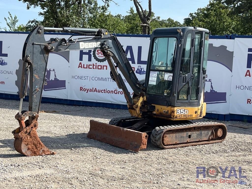2013 John Deere 35D Mini Excavator (A52377)