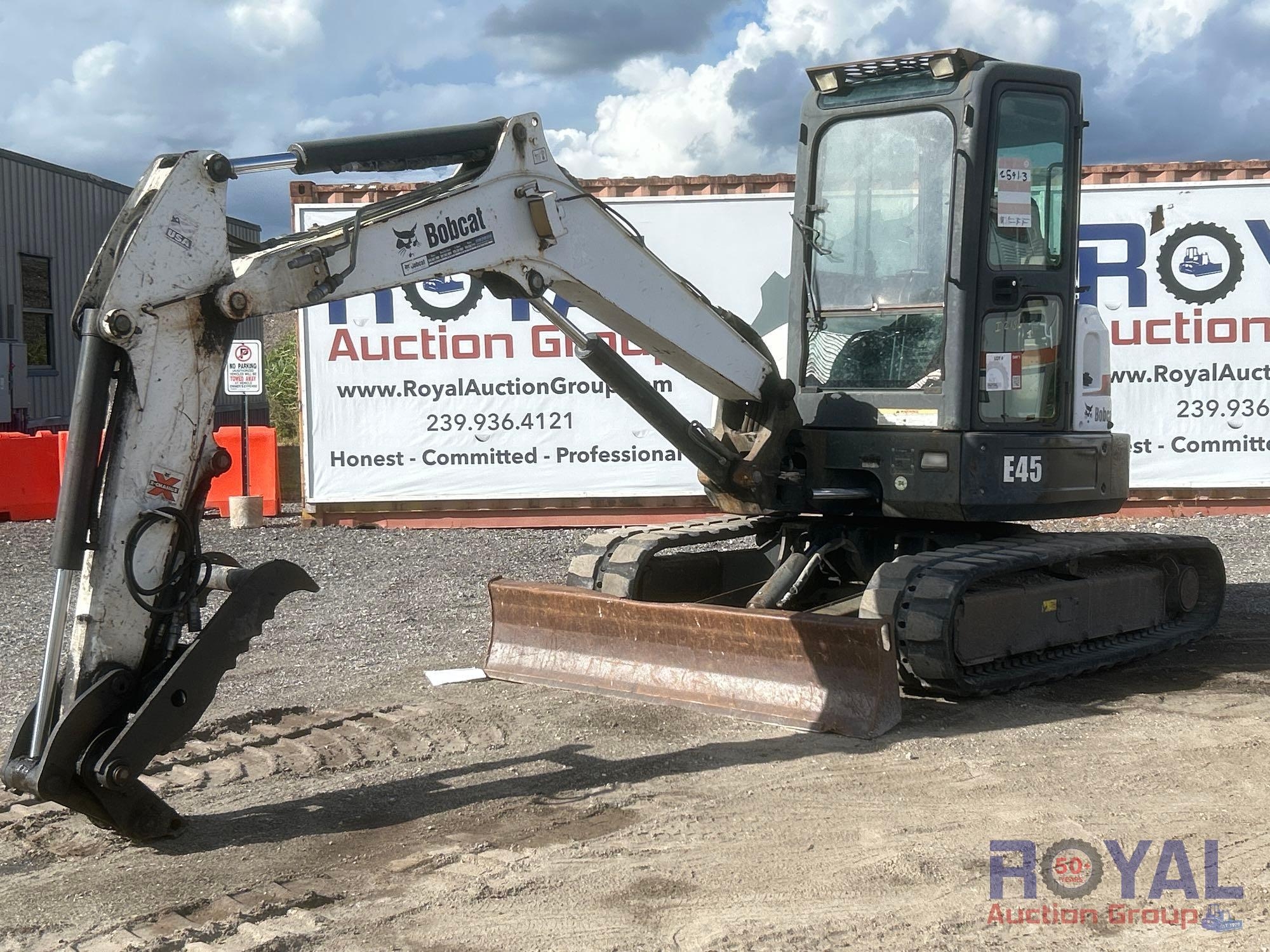 Bobcat E45 Mini Excavator (A55787)
