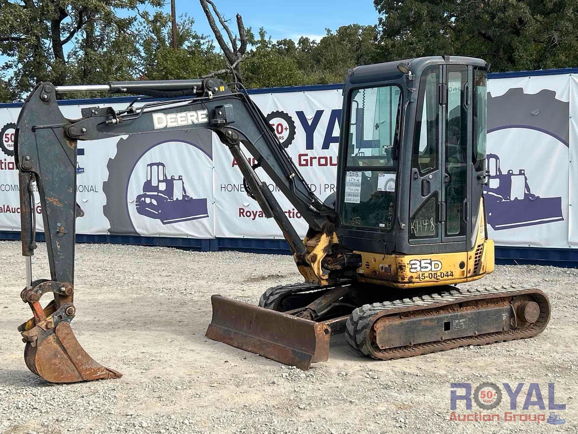 2013 John Deere 35D Mini Excavator (A55973)