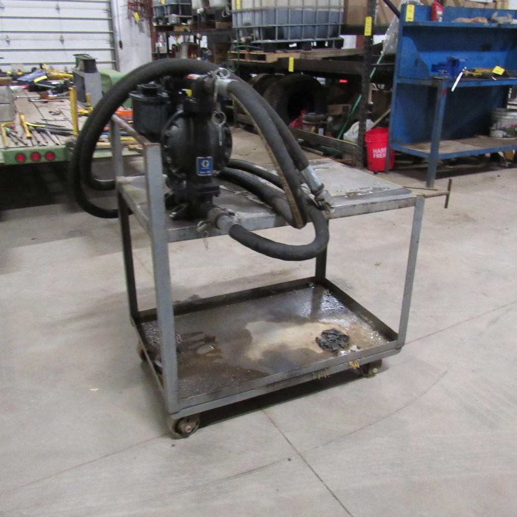 Pnuematic Transfer Pump on Rolling Cart (A59076)