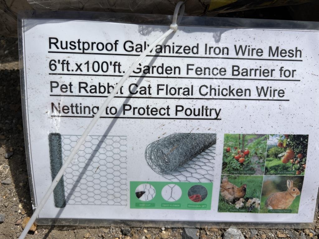 UNUSED Rustproof Galvanized Wire Mesh Rolls (A53117)