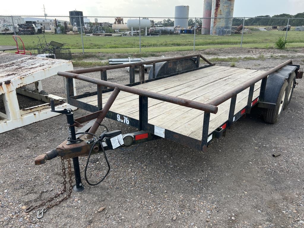 2001 CIRM Bumper Pull Utility Trailer (A53117)