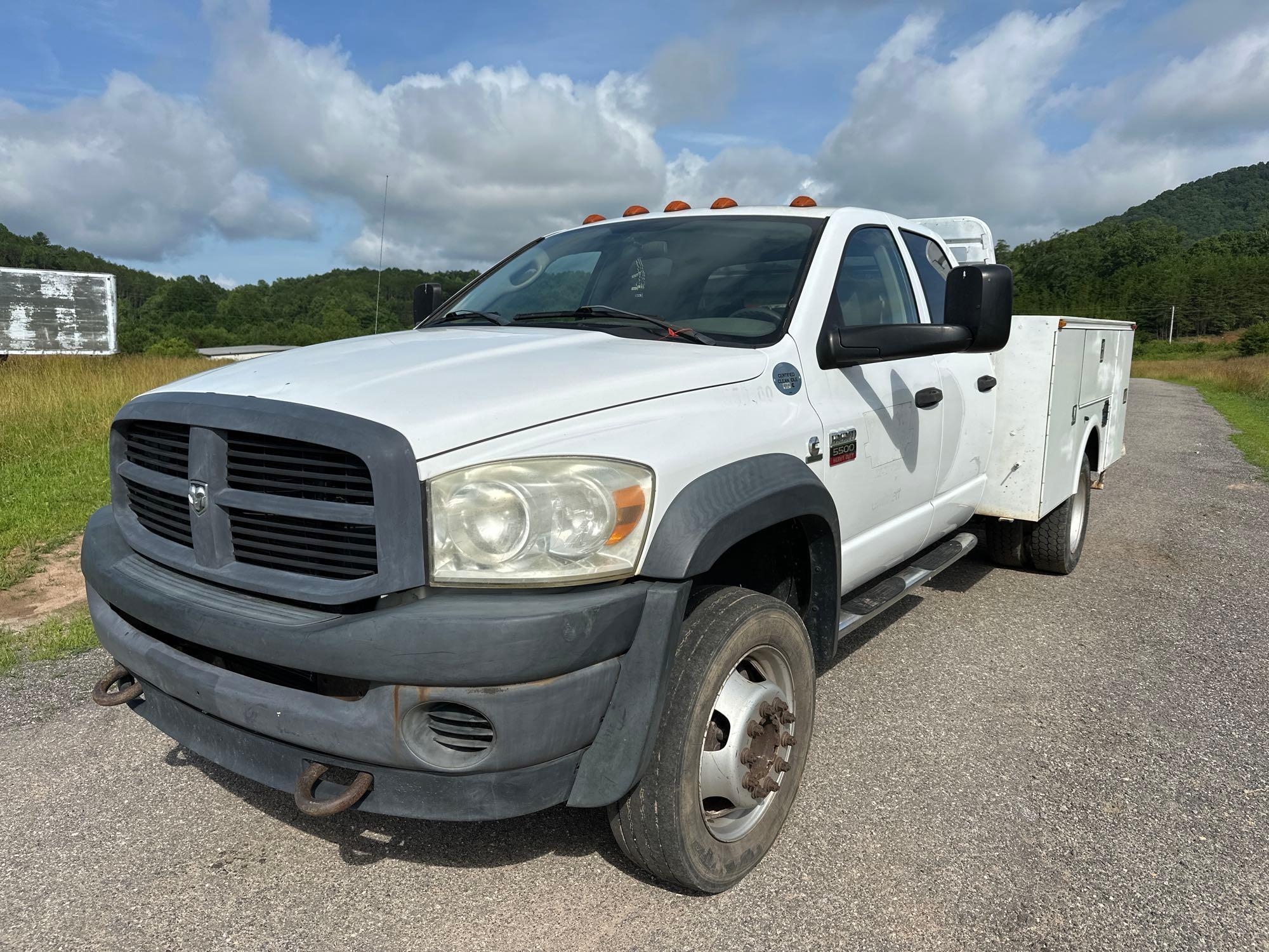 2009 Dodge Ram 5500 Utility Truck (Diesel), VIN # 3D6WC78L09G558300 (A51572)