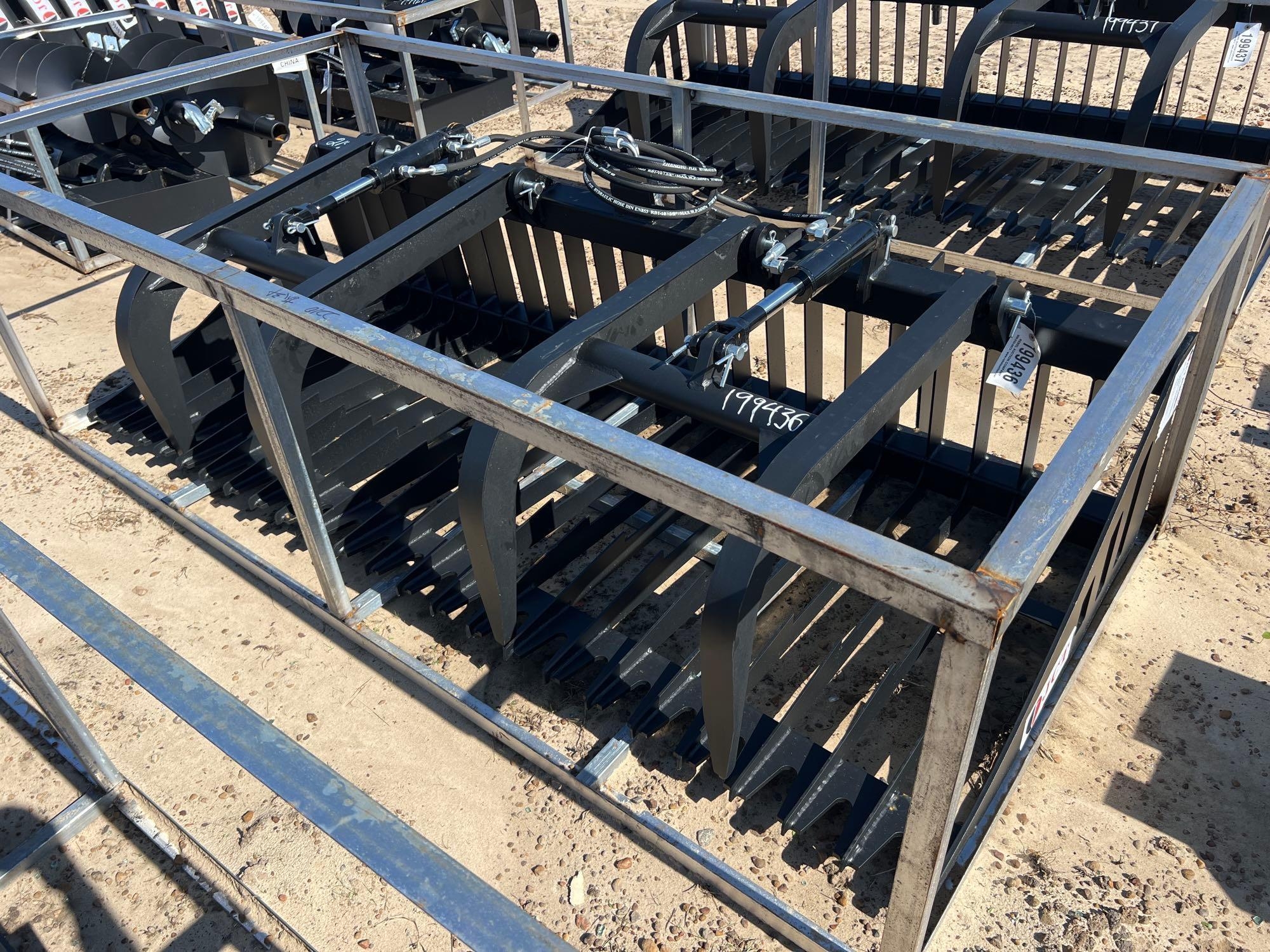 UNUSED JCT 84" HYD ROCK GRAPPLE BUCKET (A51248)