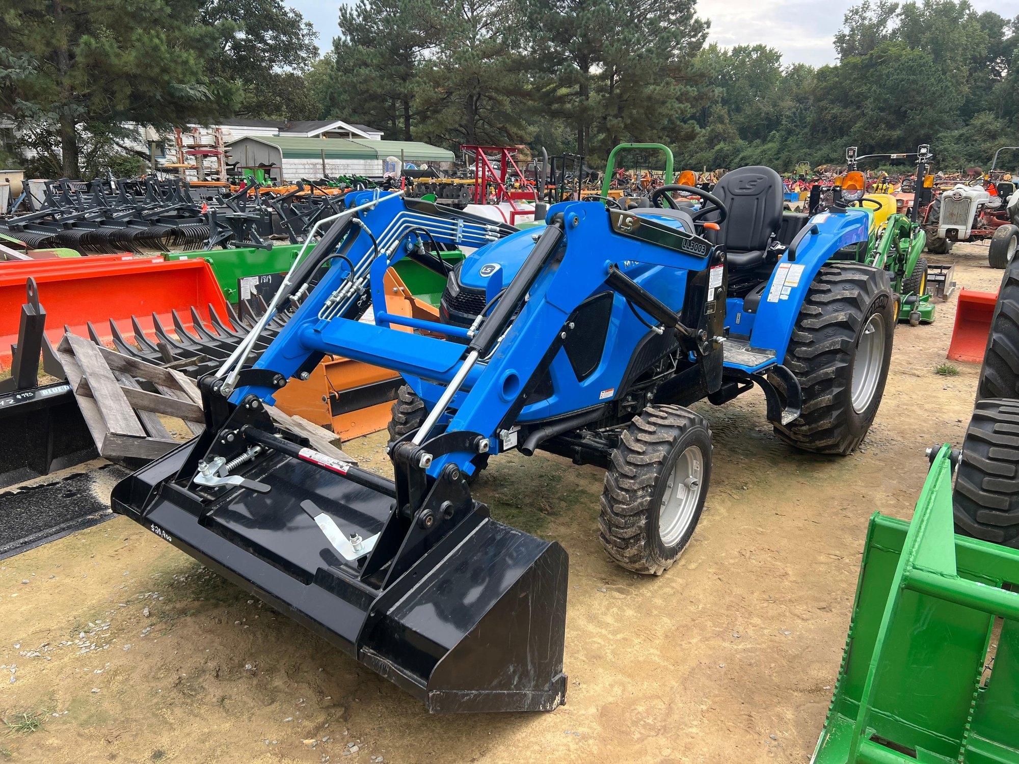 2024 LS MT242E MFWD Compact Utility Tractor with LL3003 Front Loader (A55302)