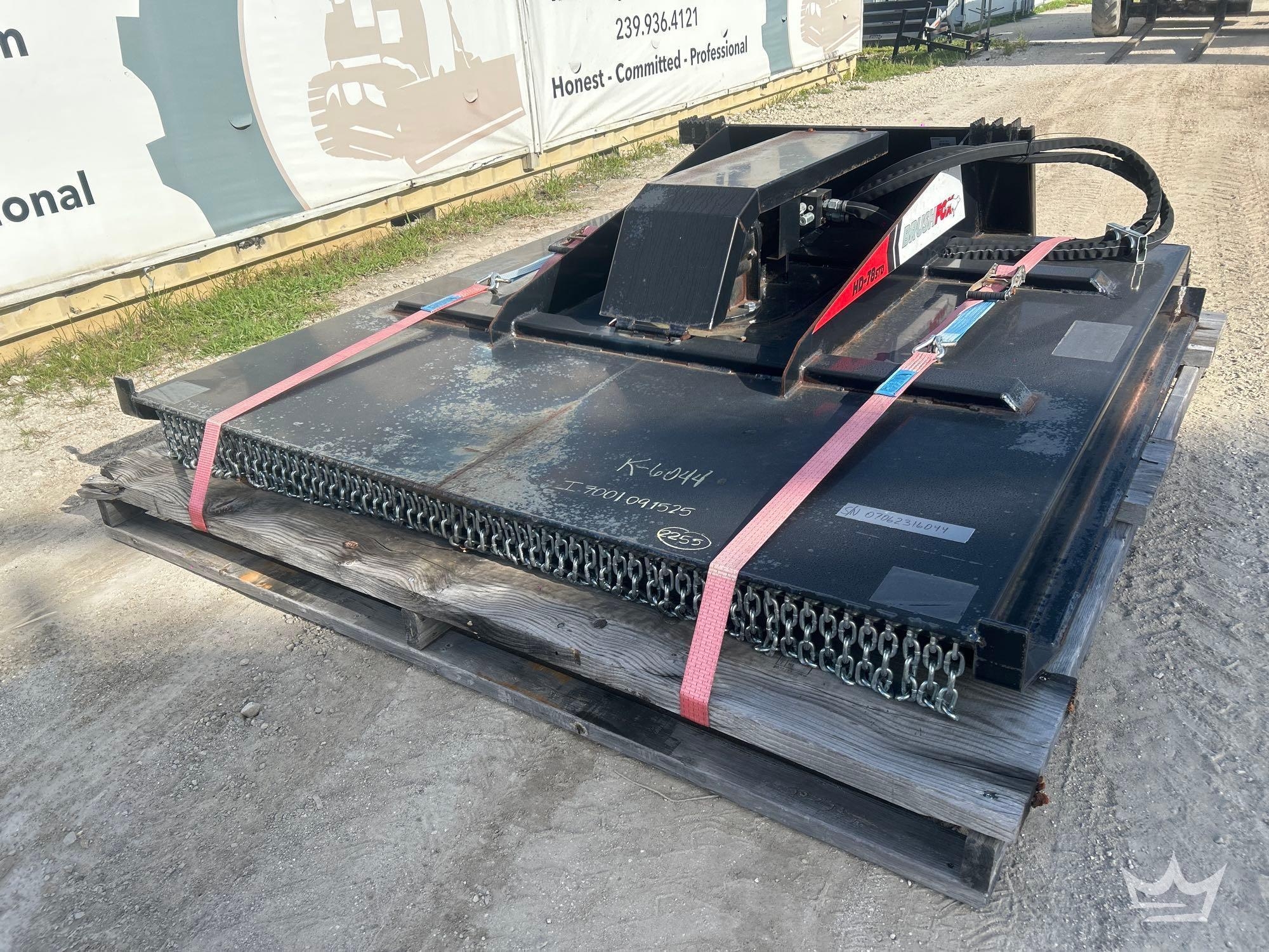 2025 BrushFox HD-78STD 78in Rotary Brush Cutter Skid Steer Attachment (A56857)