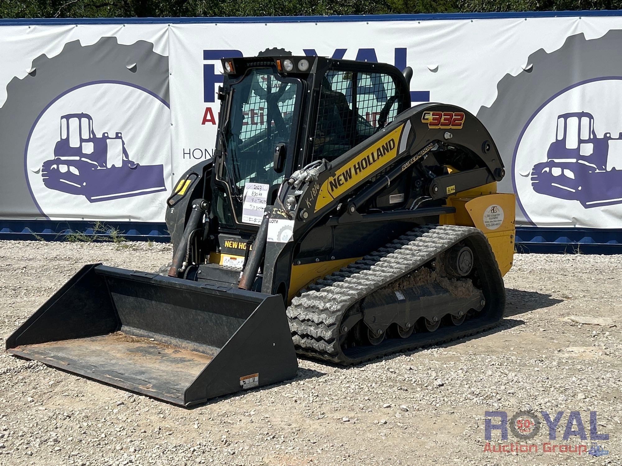 2023 New Holland C332 Two Speed Compact Track Loader Skid Steer (A49461)