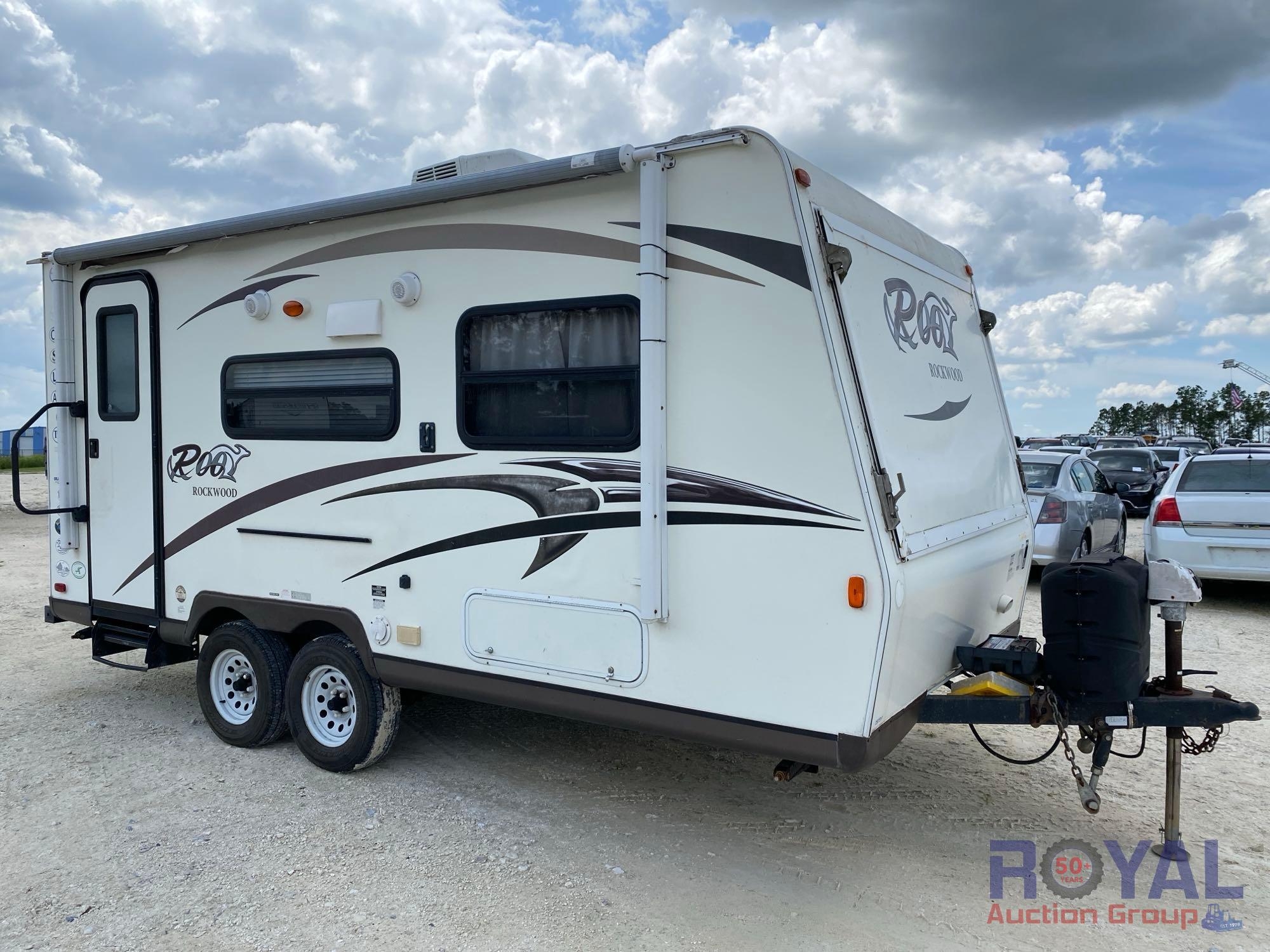 Rock wood travel trailer (A51694)
