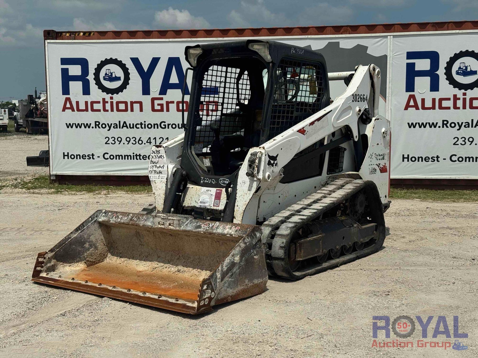 2018 Bobcat T590 Two Speed Compact Track Loader Skid Steer (A53421)