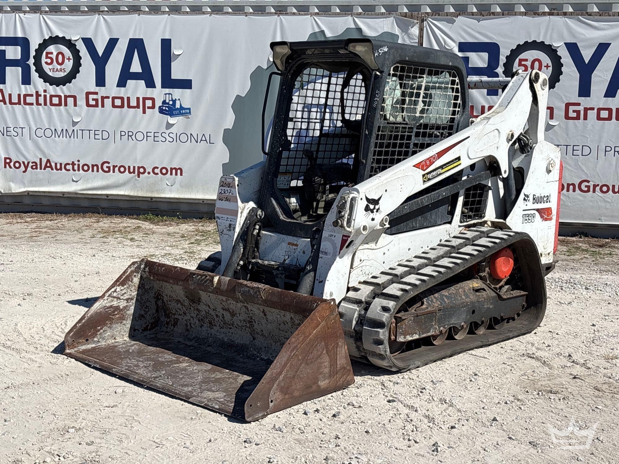 2018 Bobcat T590 Compact Track Loader Skid Steer (A55851)