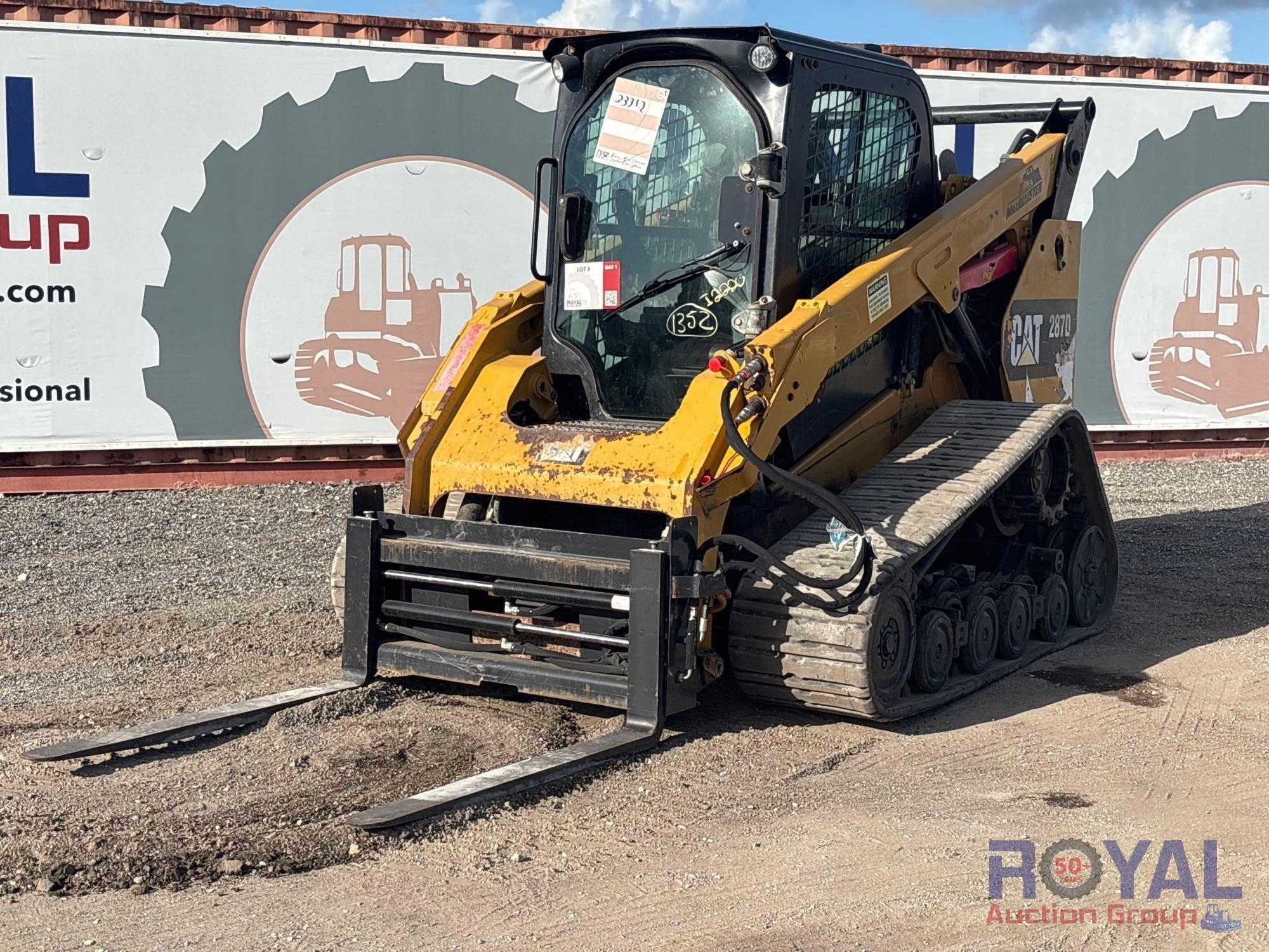 2018 Caterpillar 287D Compact Track Loader Skid Steer (A55787)