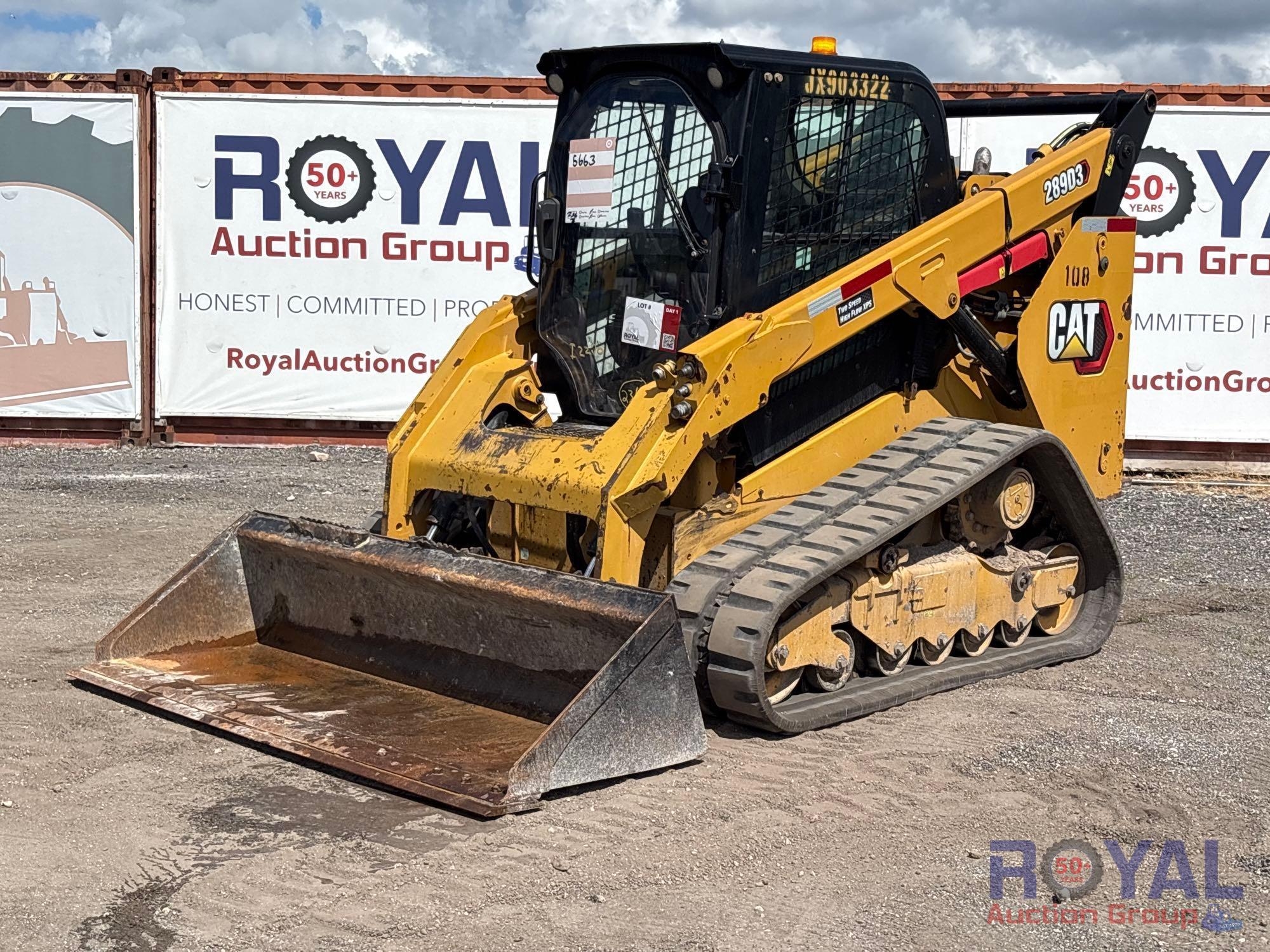 Caterpillar 289D3 High Flow Two Speed Compact Track Loader Skid Steer (A55787)
