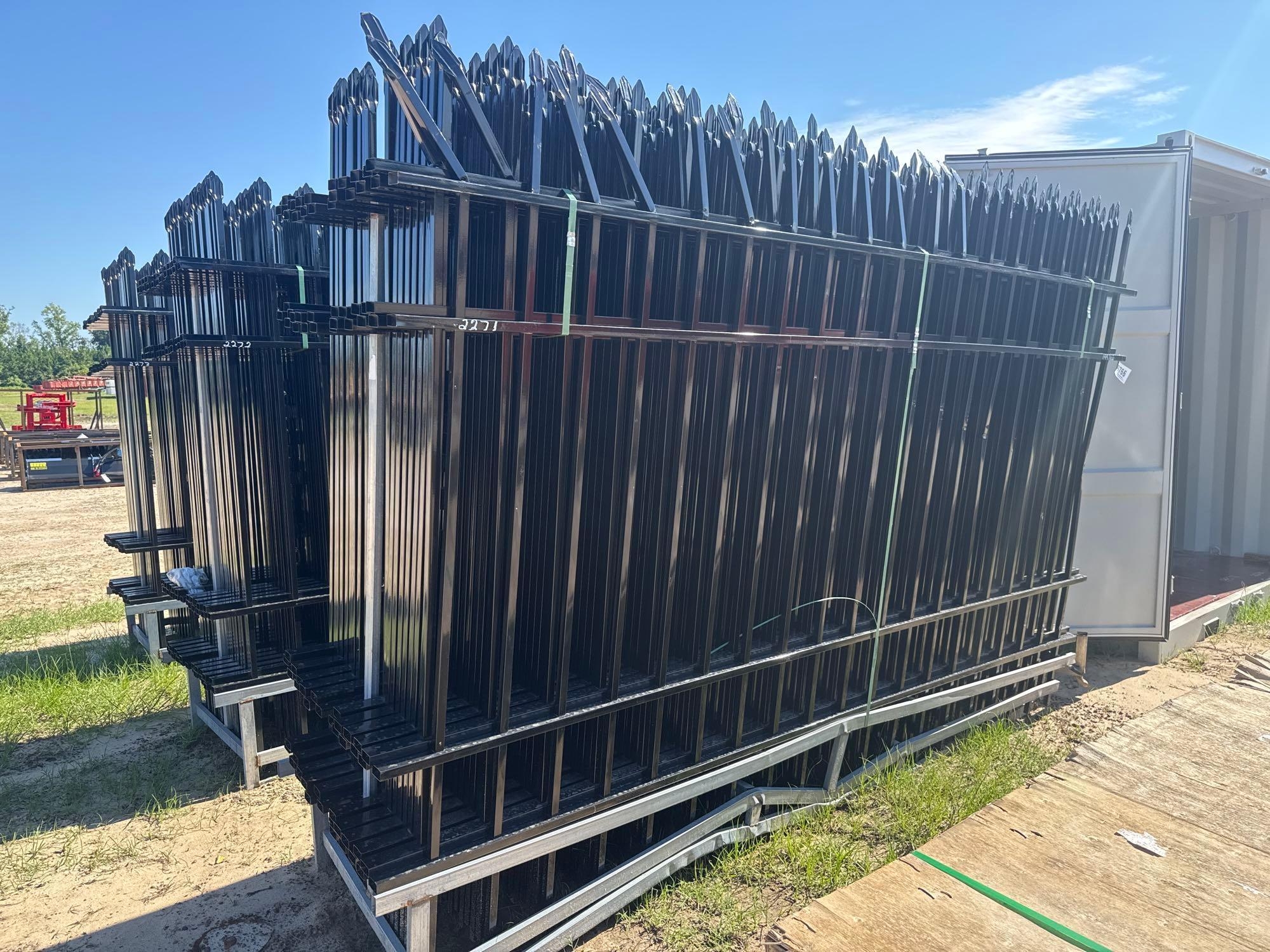 UNUSED HURRICANE F10 10' WROUGHT IRON SITE FENCE (A51248)