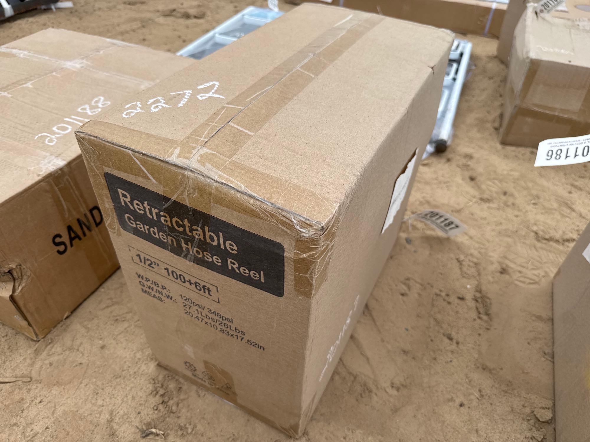 UNUSED RETRACTABLE GARDEN HOSE REEL (A54757)