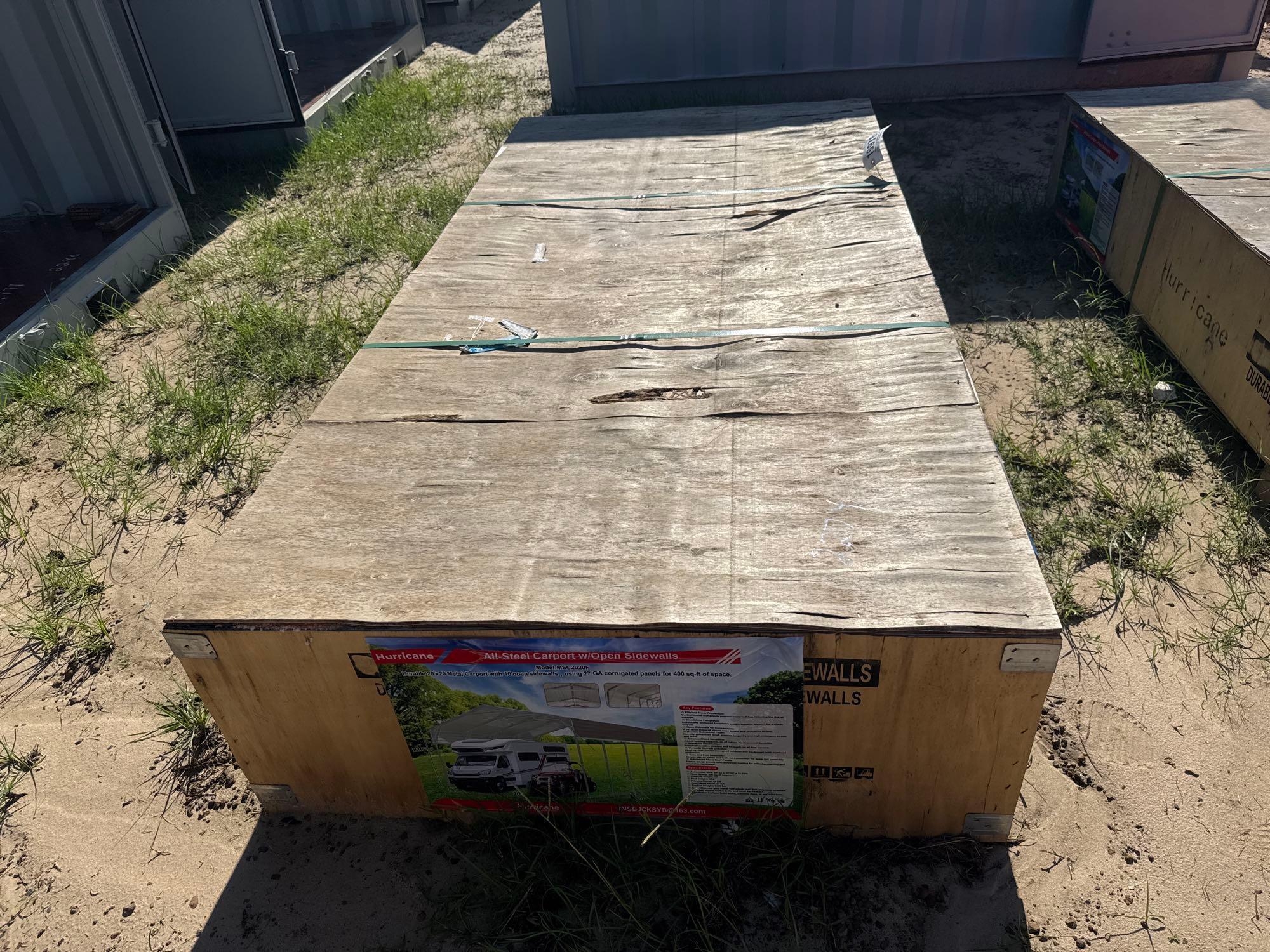 UNUSED HURRICANE MSC2020F ALL-STEEL CARPORT (A51248)