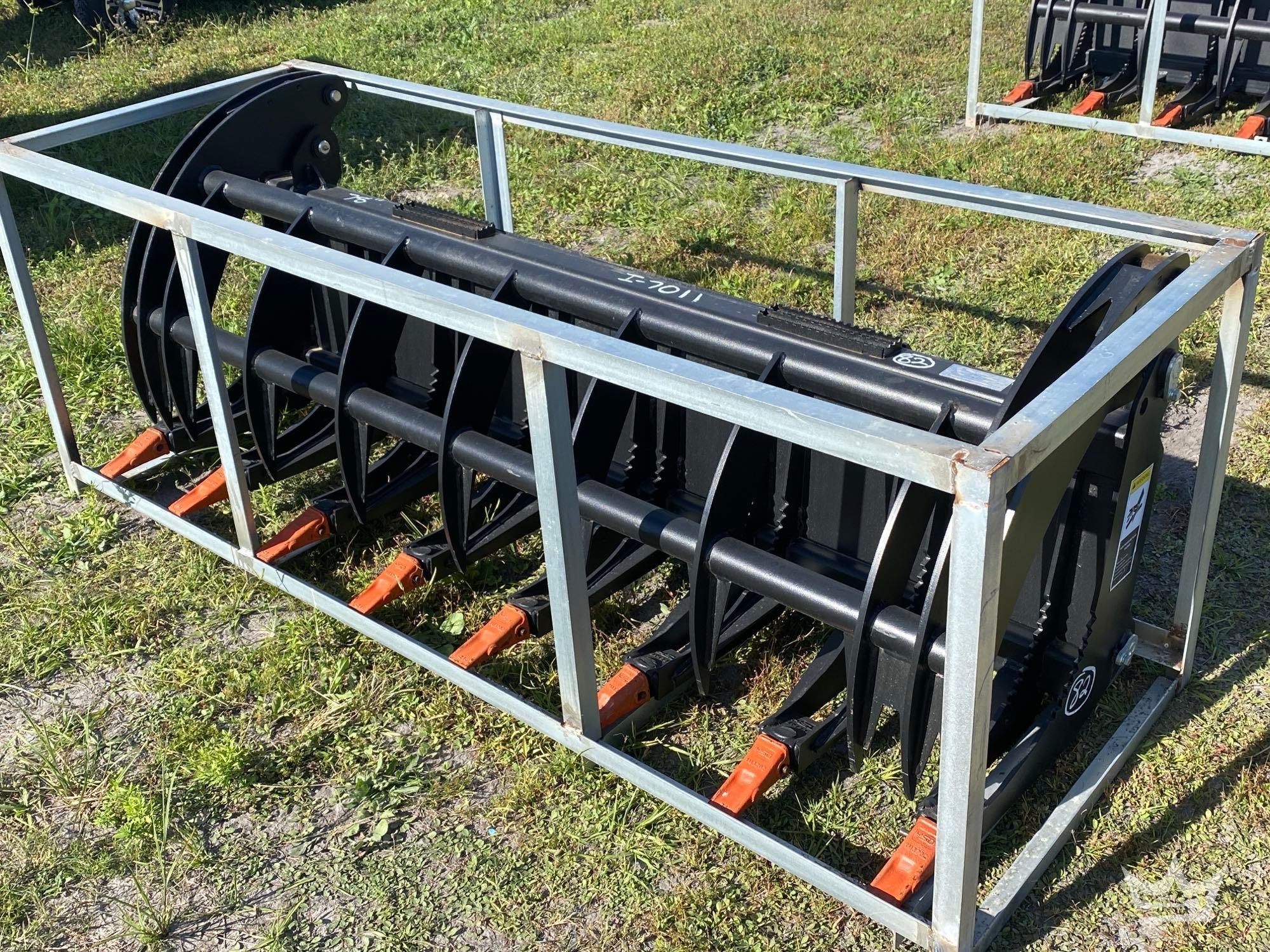 2024 78in Hydraulic Brush Grapple Skid Steer Attachment (A55851)