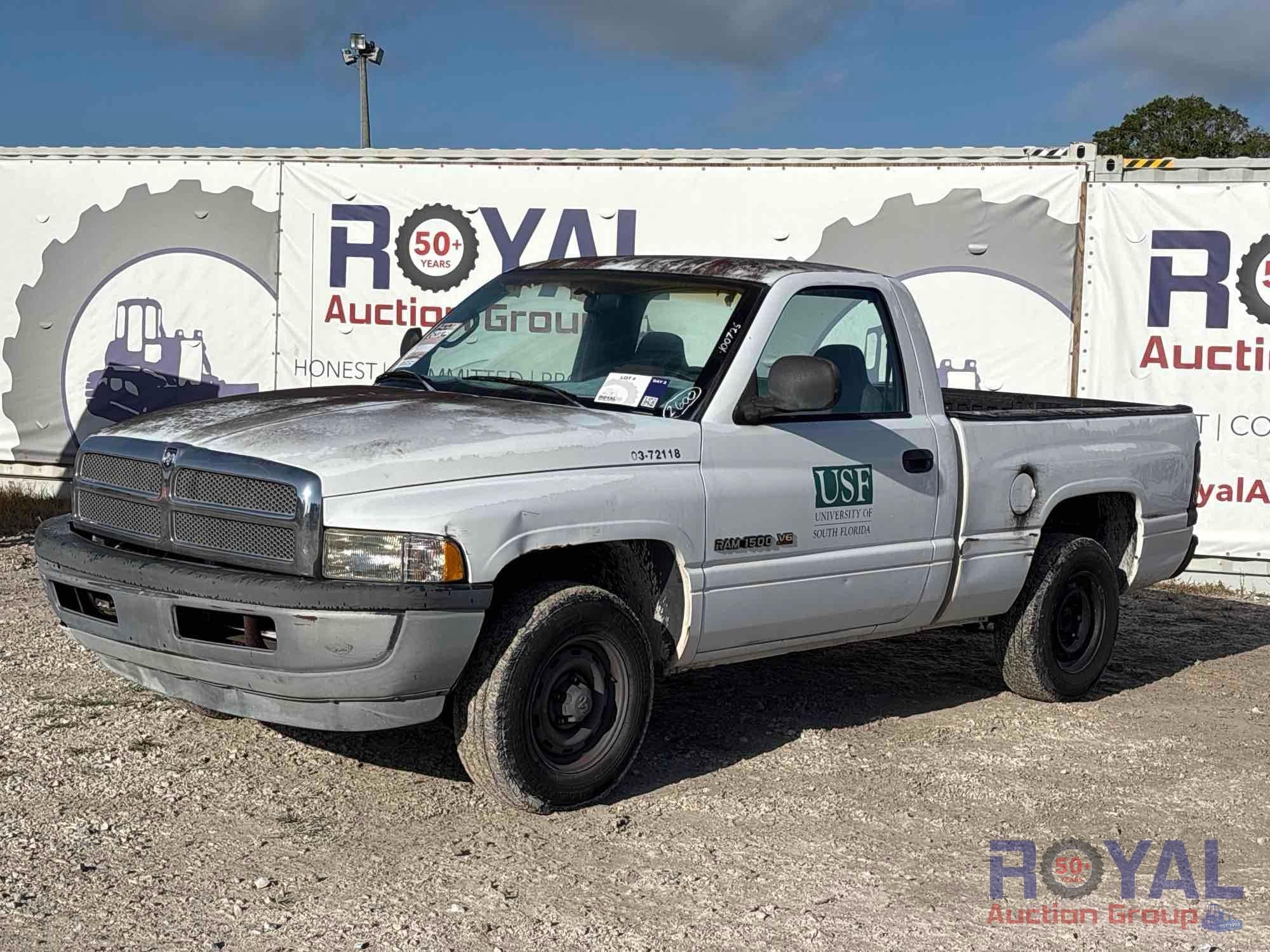 Year: 2001 Make: Dodge Model: Ram Pickup Vehicle Type: Pickup Truck Mileage: 30413 Plate: Body Ty... (A55852)