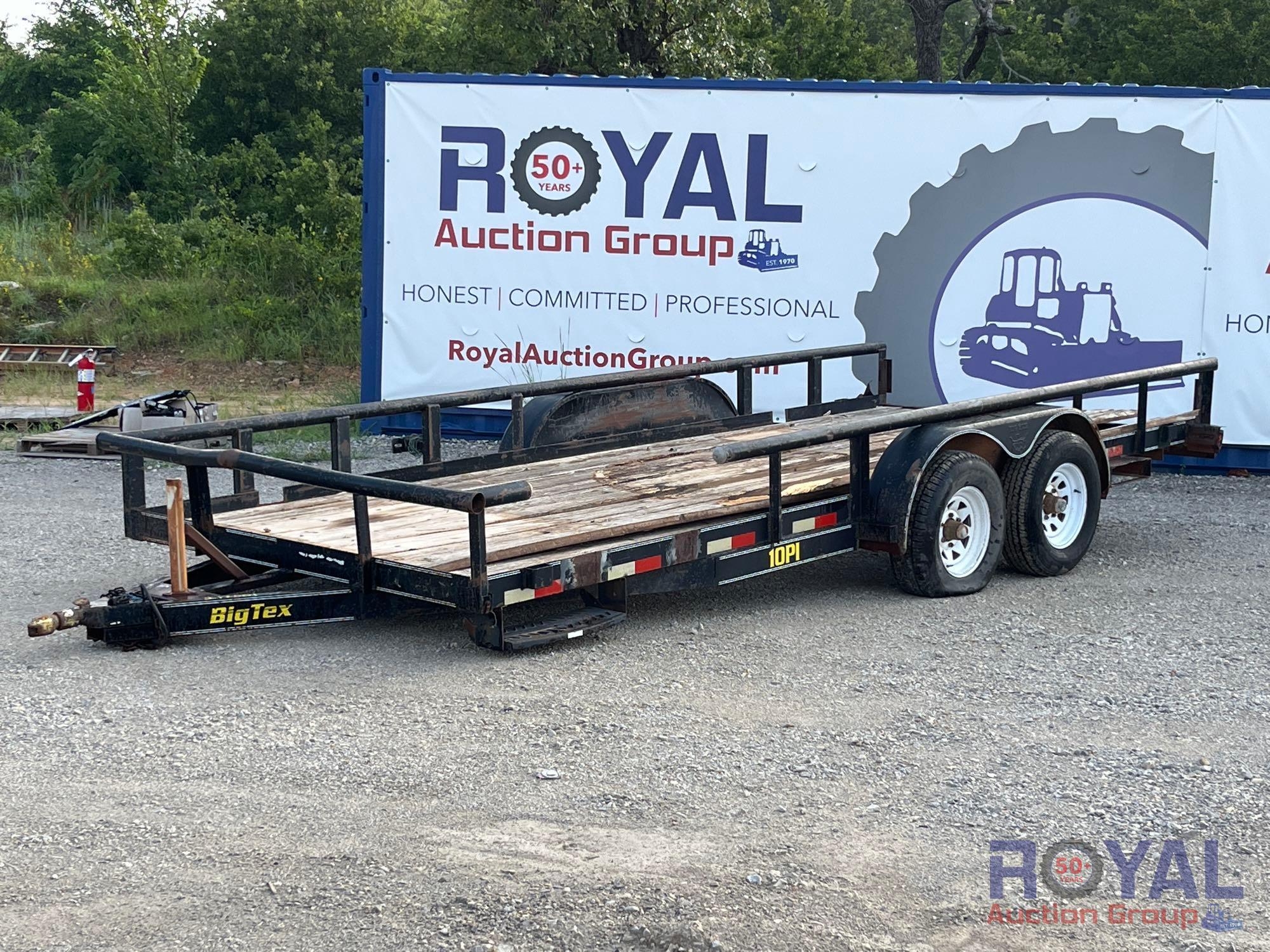 2004 Big Tex 10PI 18ft T/A Pipe Top Utility Trailer (A49461)
