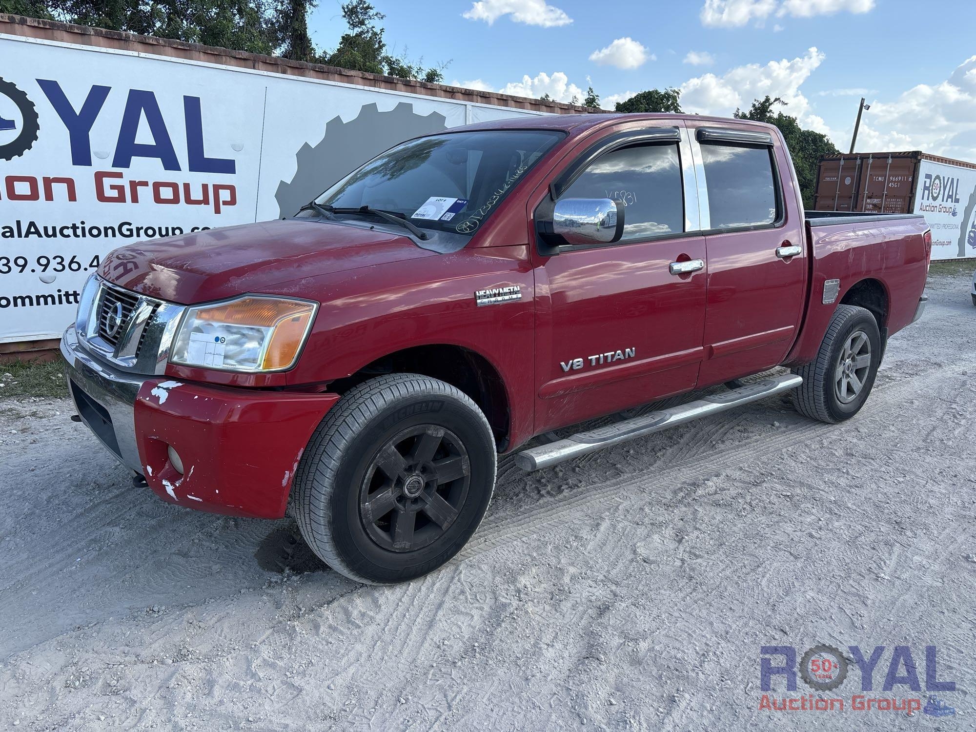 2011 Nissan Titan SV 4x4 Crew Cab Pickup Truck (A50323)