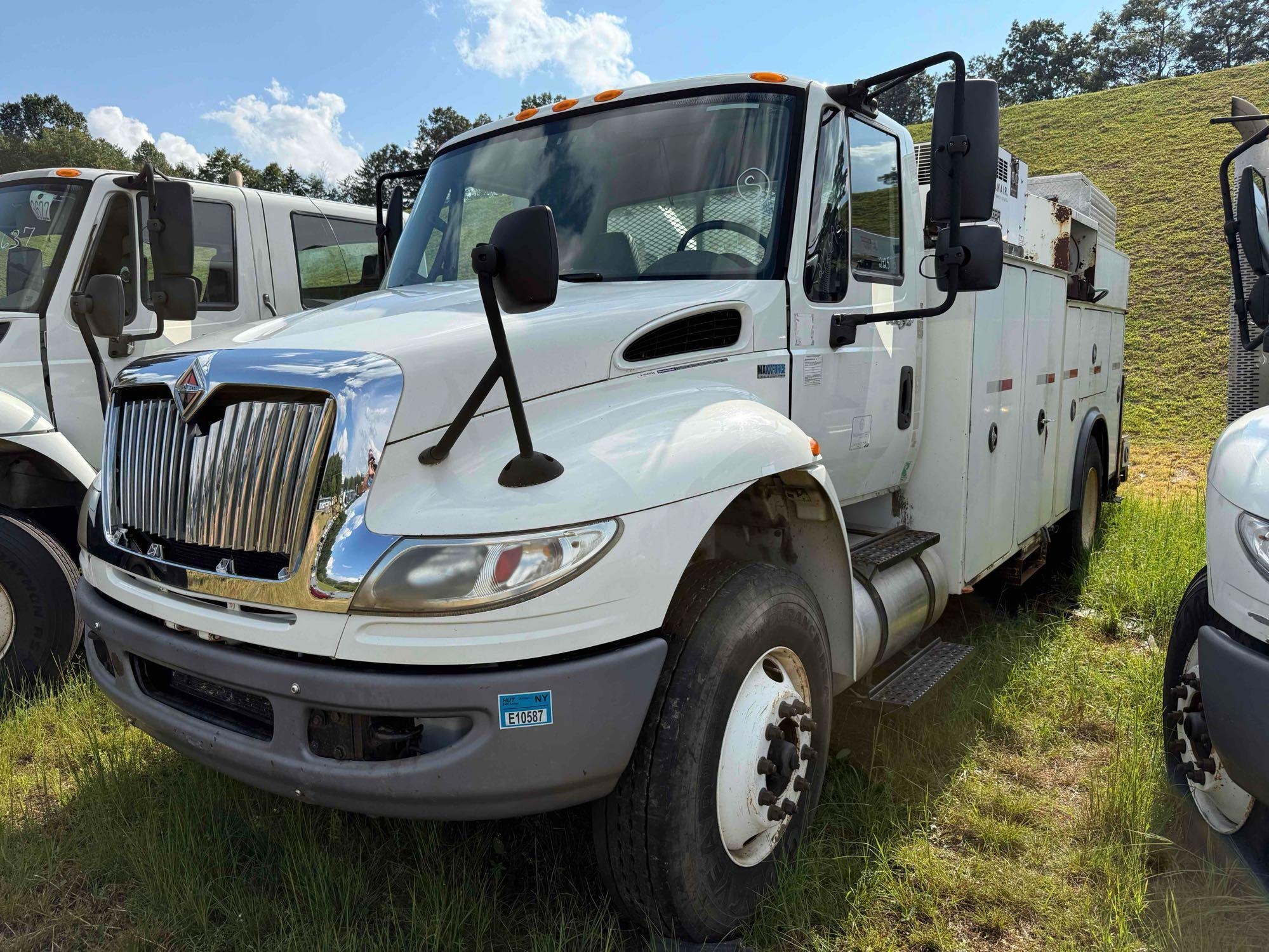 2013 International DuraStar 4400 Service Truck with Crane, VIN # 3HAMKAAN2DL270086 (A51573)