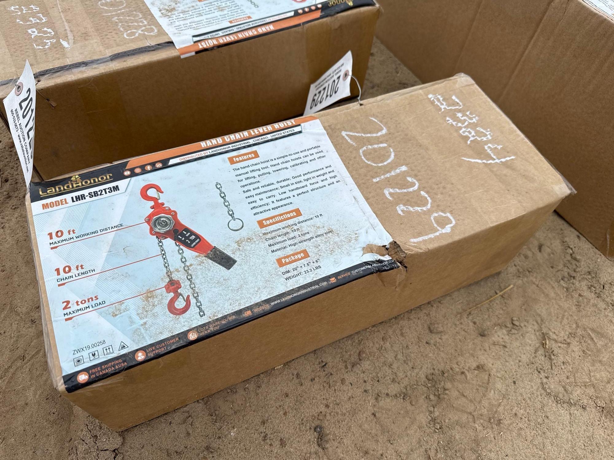 UNUSED LANDHONOR LHR-SB2T3M CHAIN LEVER HOIST (A54757)