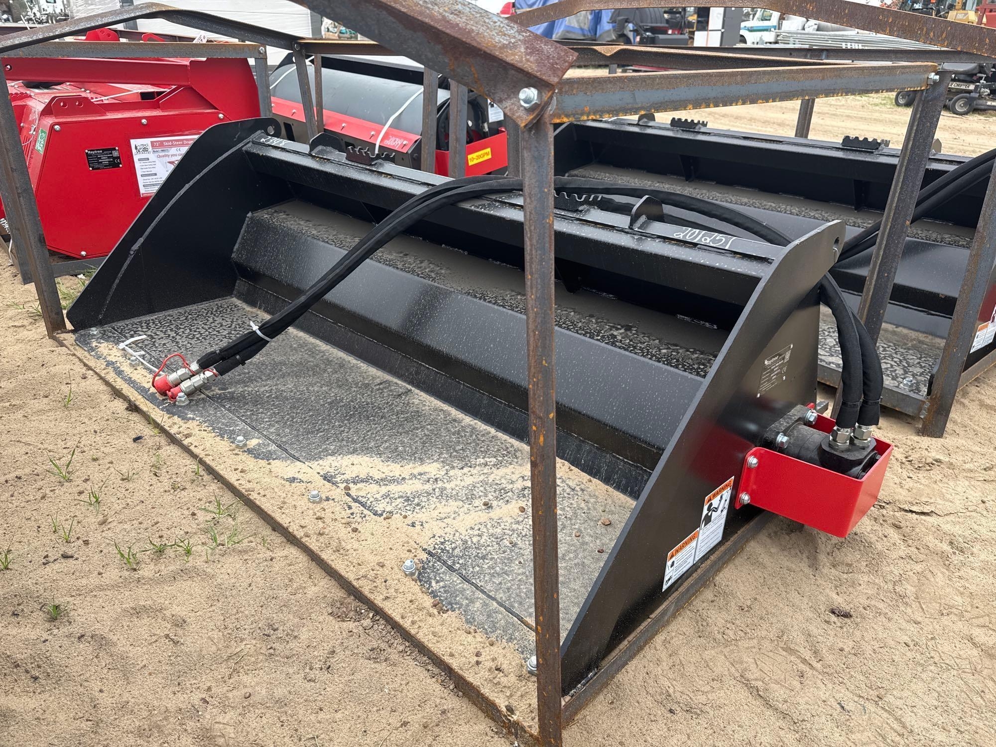 UNUSED RAYTREE RMRB72 - 72" POWER RAKE BUCKET (A54757)