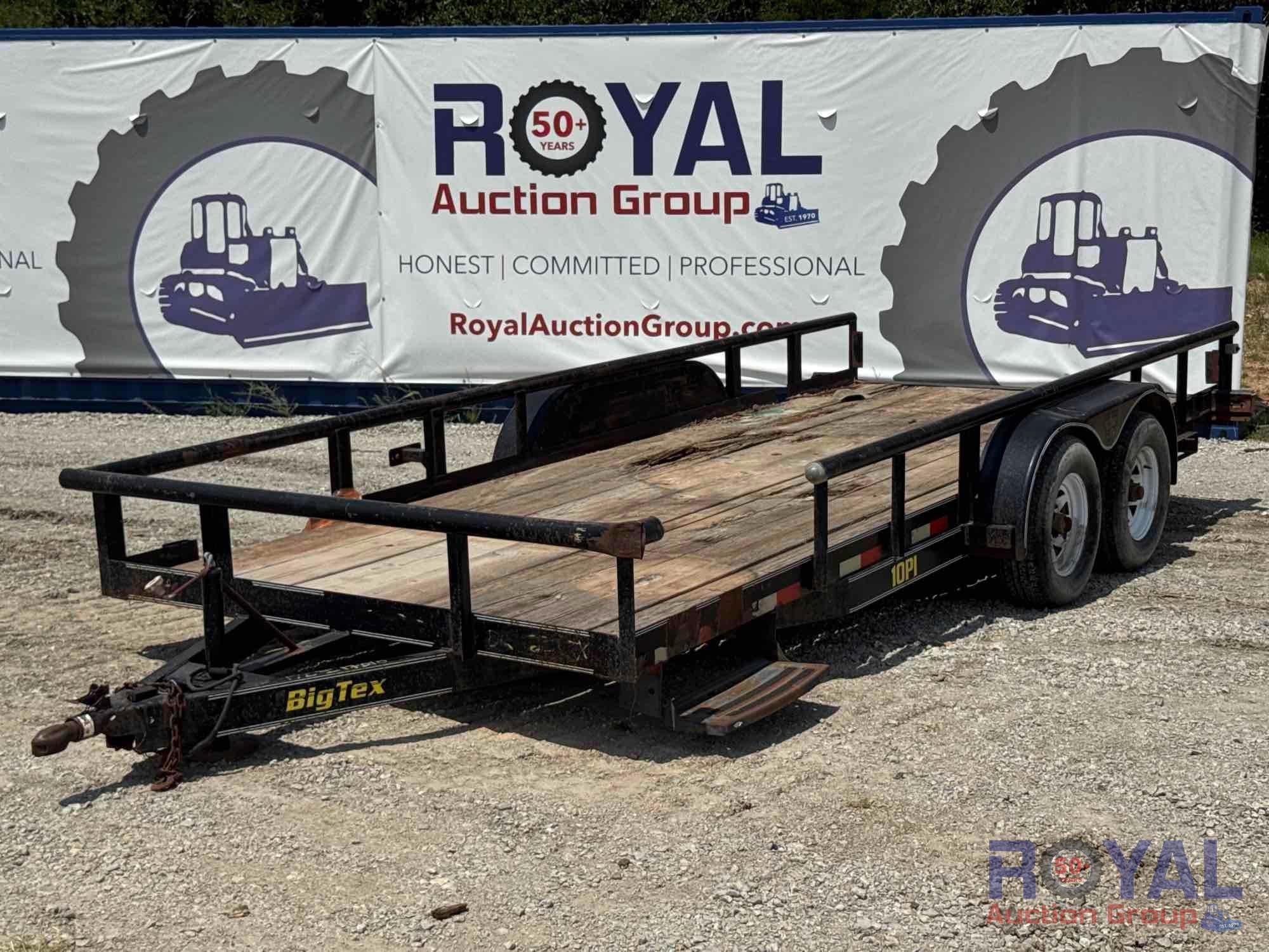 2003 Big Tex 10PI 16ft. T/A Pipe Top Utility Trailer (A49461)