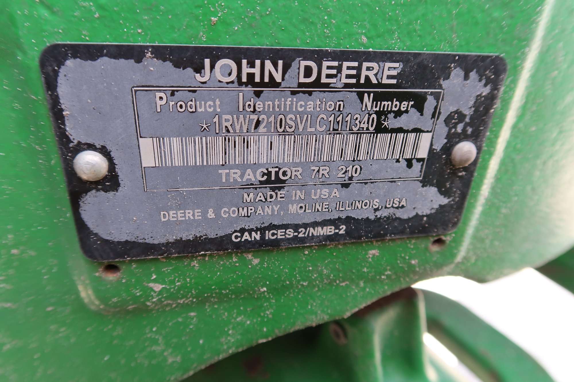 2020 JOHN DEERE 7R210 LOT NUMBER 48 (A53084)