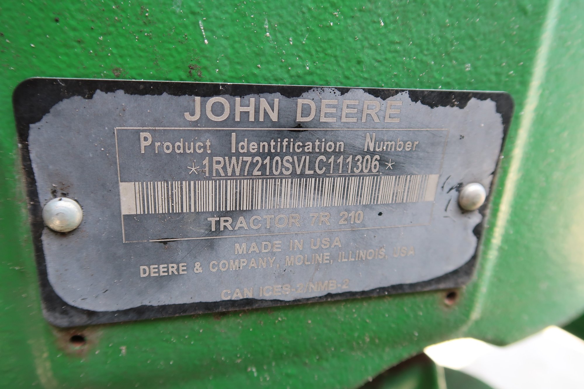 2020 JOHN DEERE 7R210 LOT NUMBER 50 (A53084)