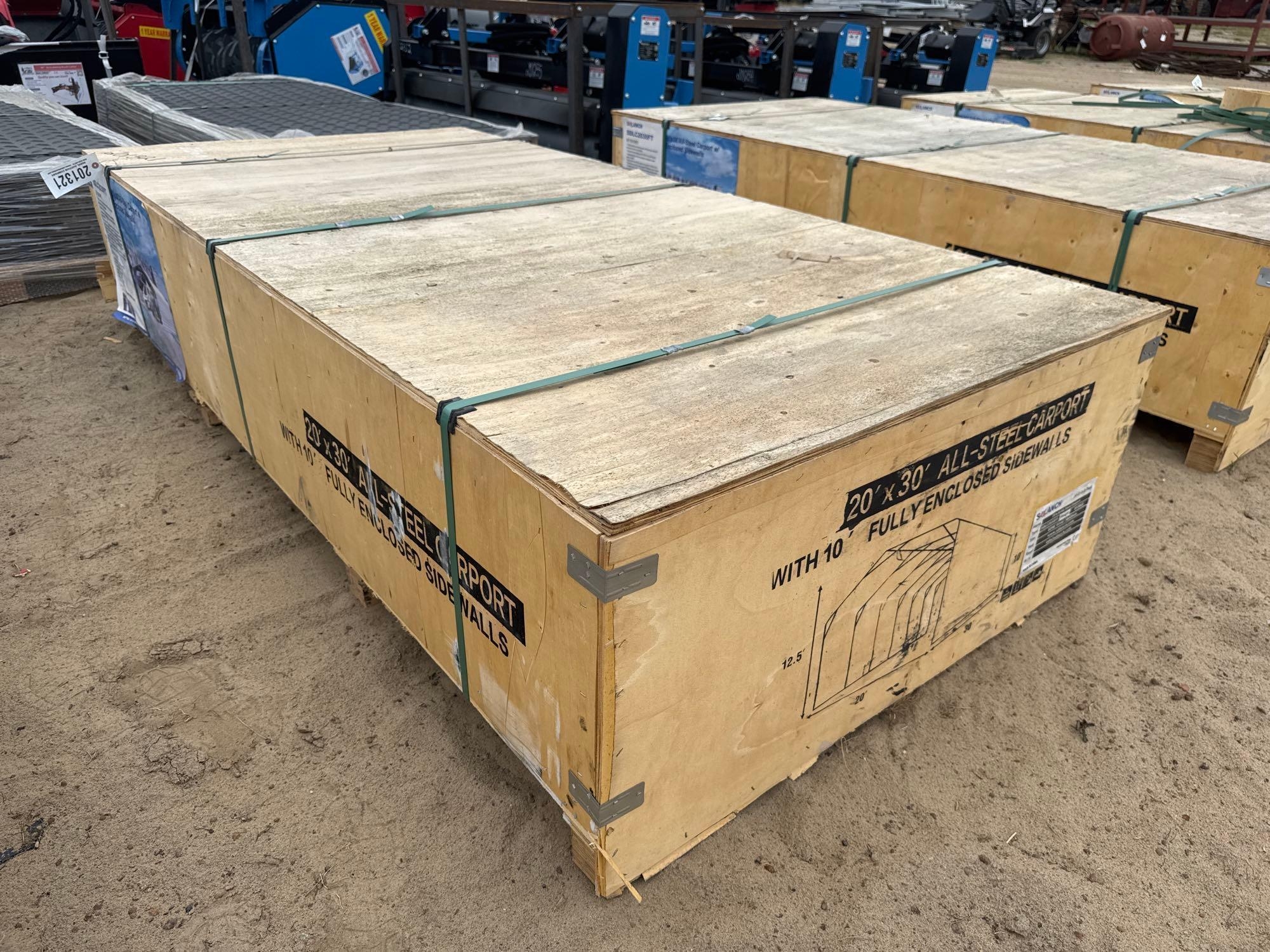 UNUSED SDLANCH SDLC2030FT ALL STEEL CARPORT (A54757)
