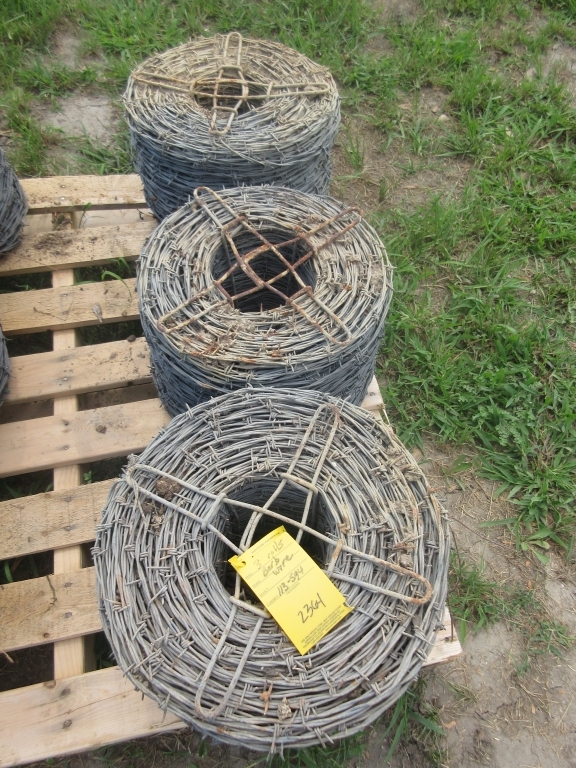 (3) Rolls of New Barb Wire (A50515)