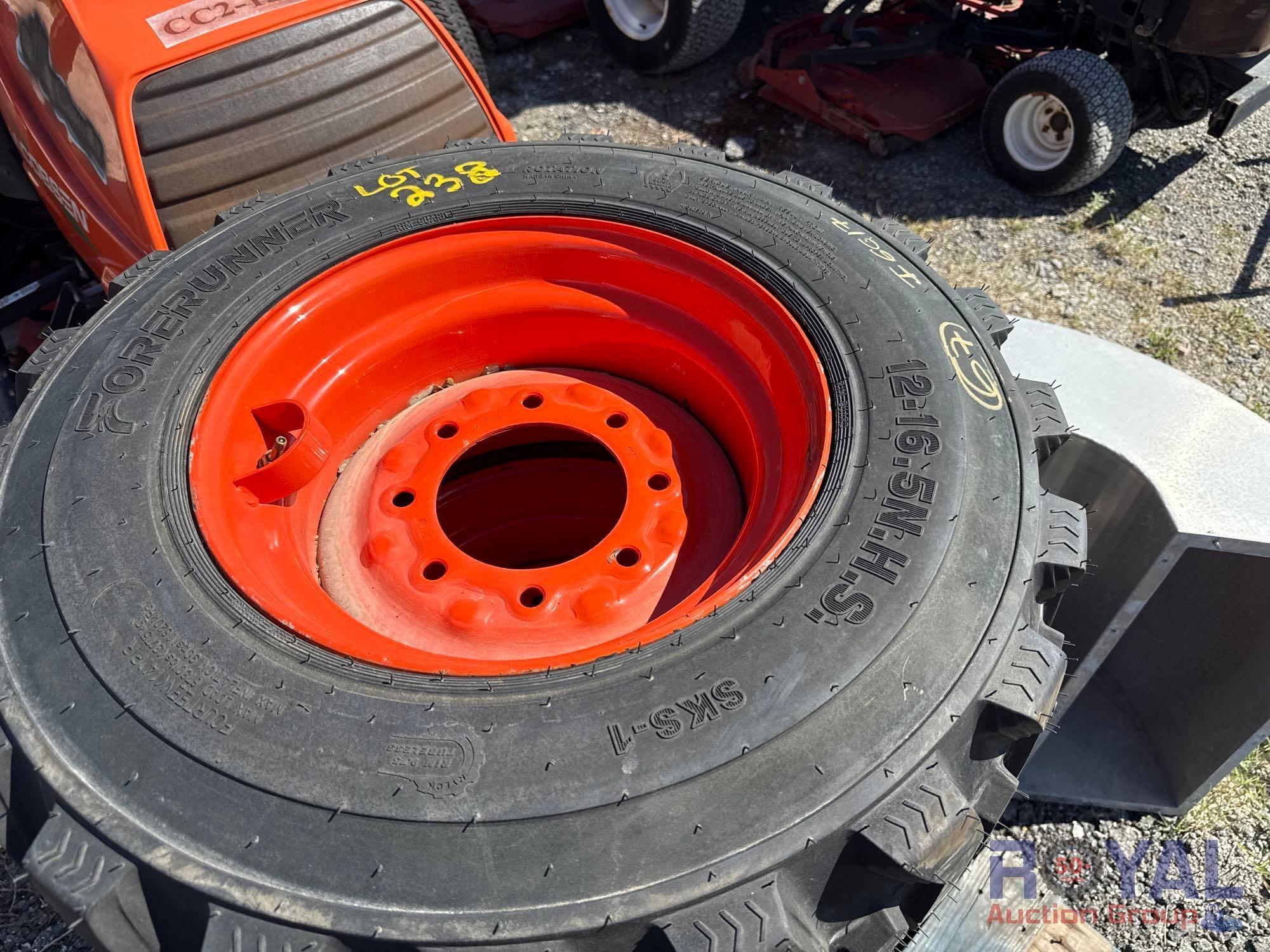 Set 4- 10-16.5 tires/wheel for bobcat (A55787)