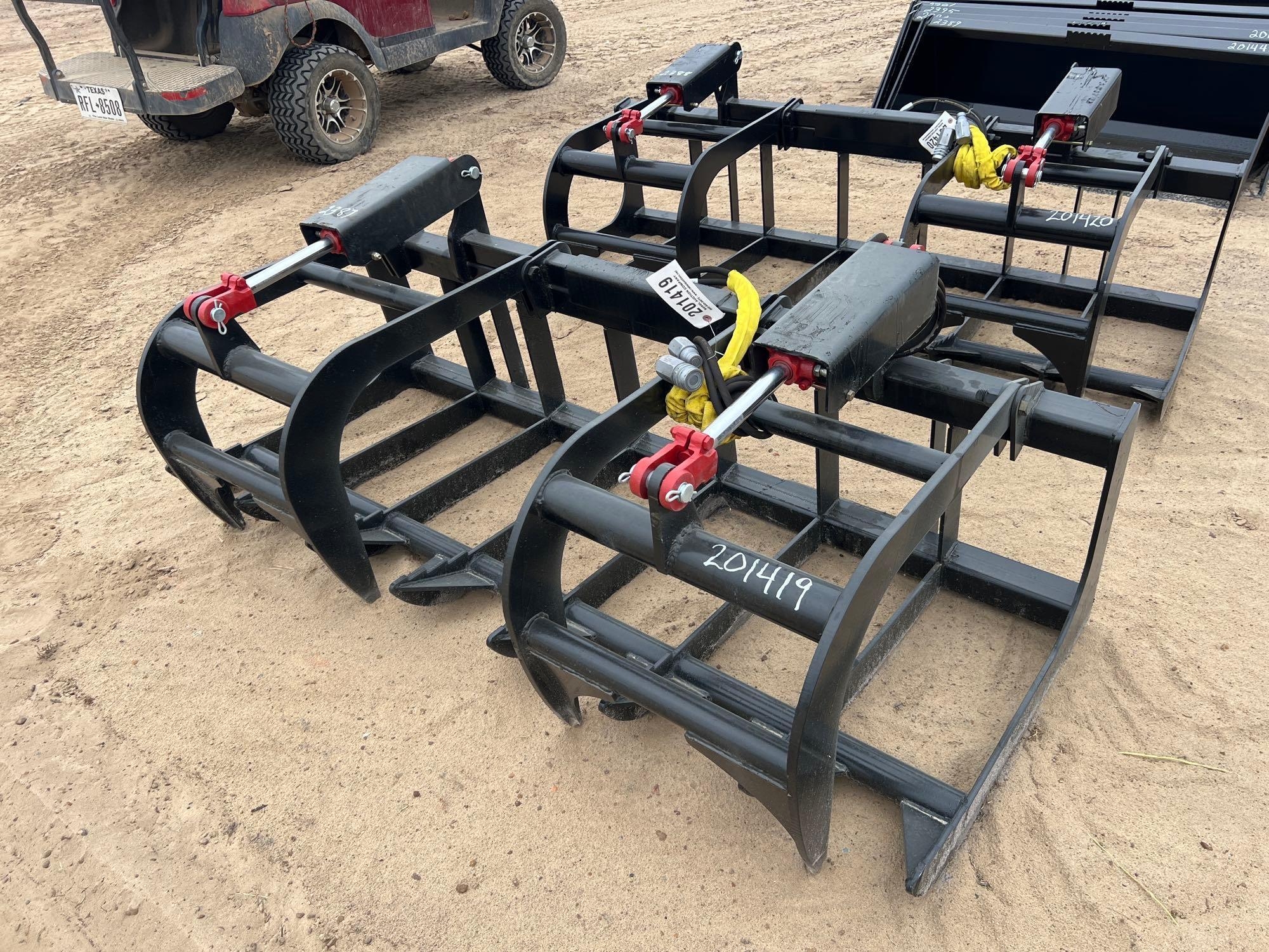 UNUSED 72" HYD ROCK GRAPPLE BUCKET (A54757)