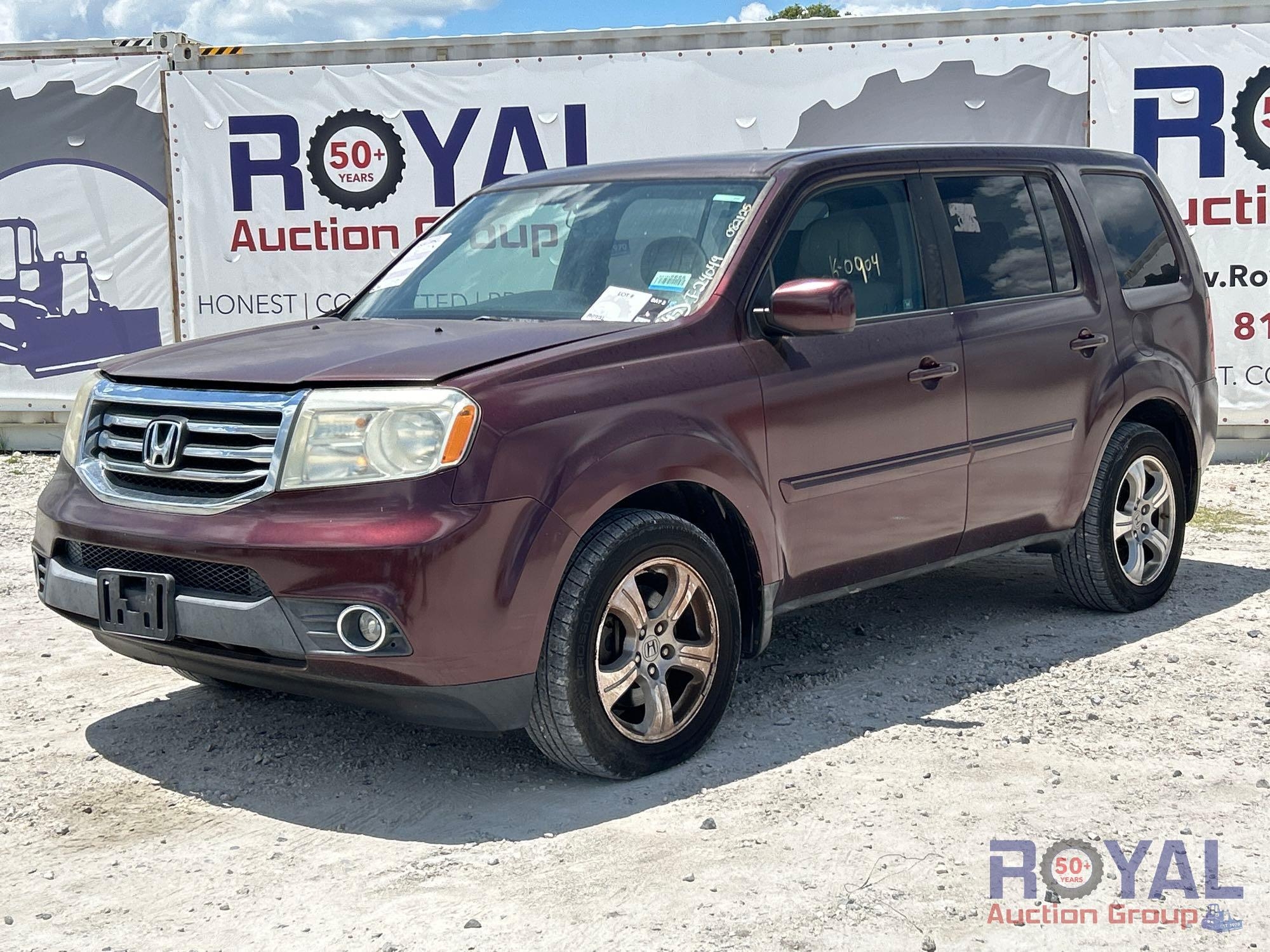 Year: 2012 Make: Honda Model: Pilot Vehicle Type: Multipurpose Vehicle (MPV) Mileage: Plate: Body (A51694)
