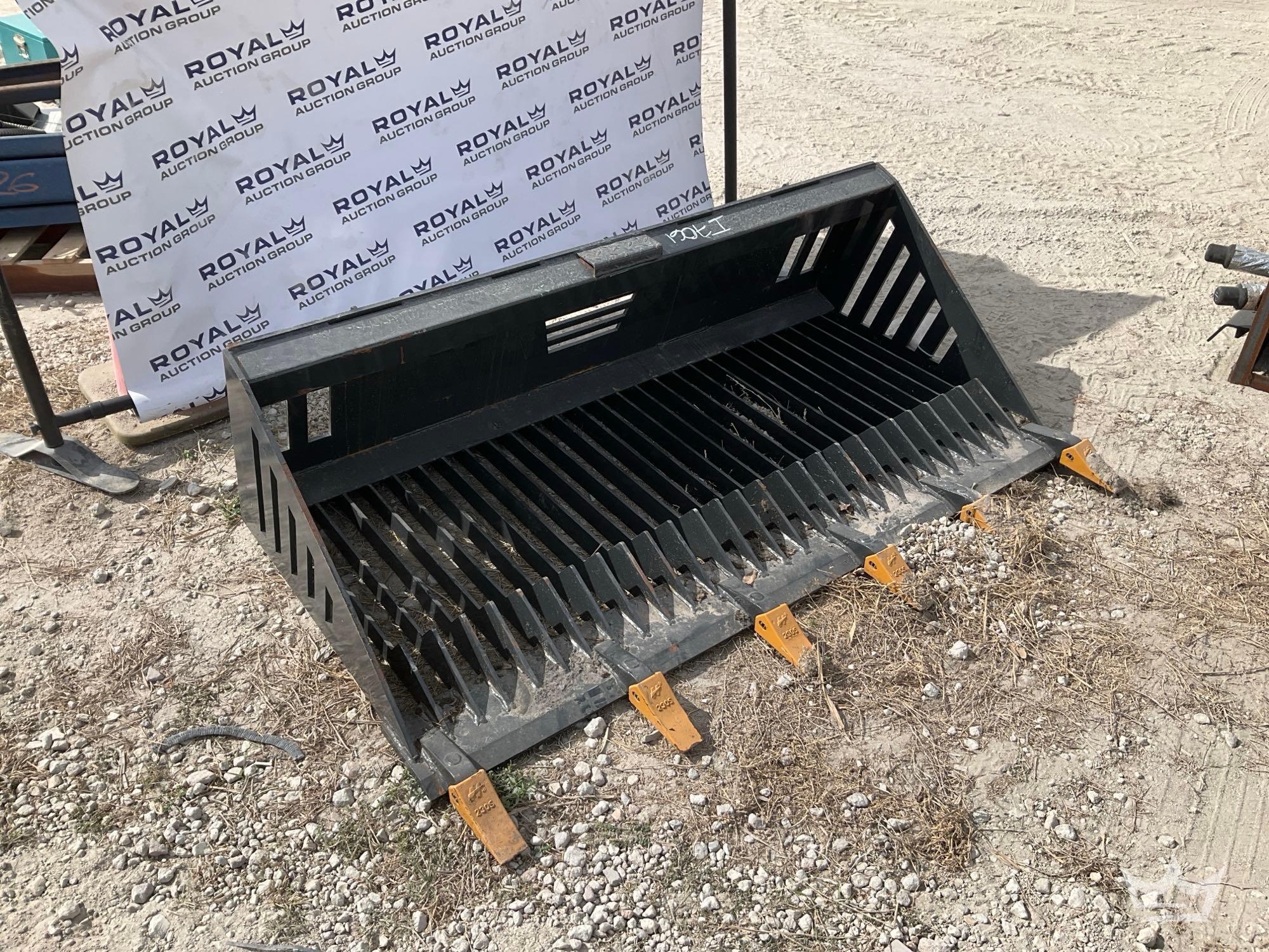 2025 LandHonor RB-14-66W 66in Rock Bucket Skid Steer Attachment (A56857)