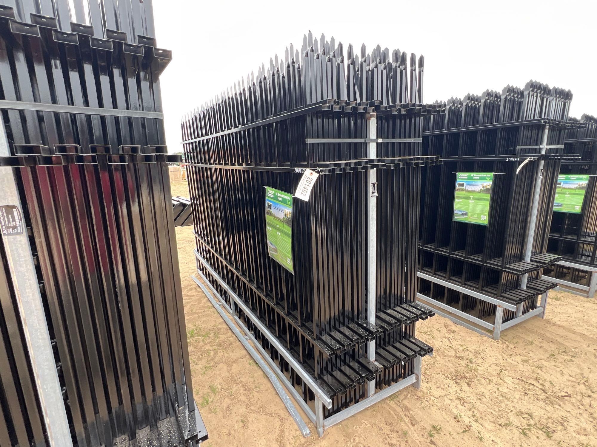 UNUSED EINGP F10 - 10' WROUGHT IRON SITE FENCE (A54757)