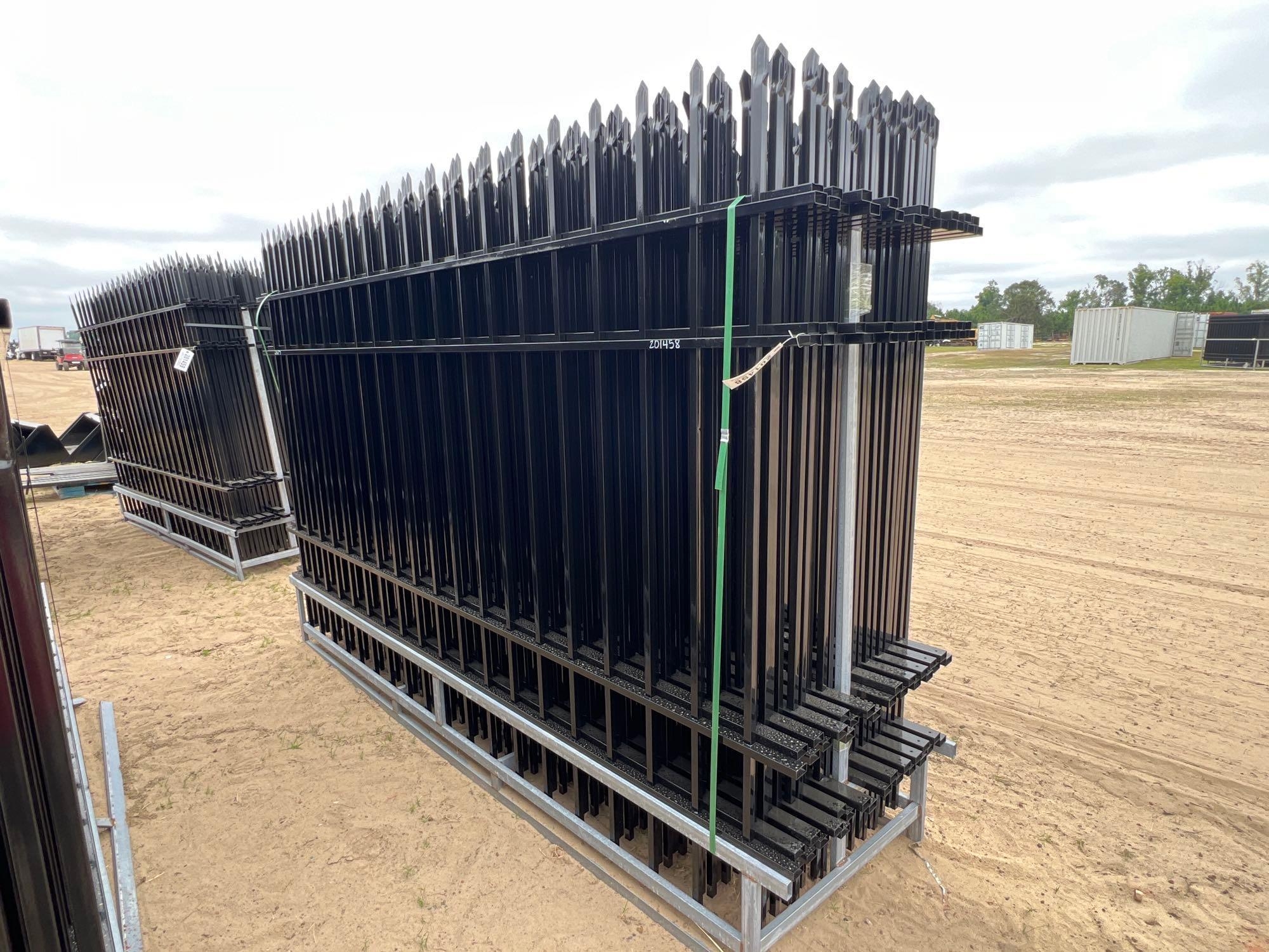 UNUSED EINGP F10 - 10' WROUGHT IRON SITE FENCE (A54757)