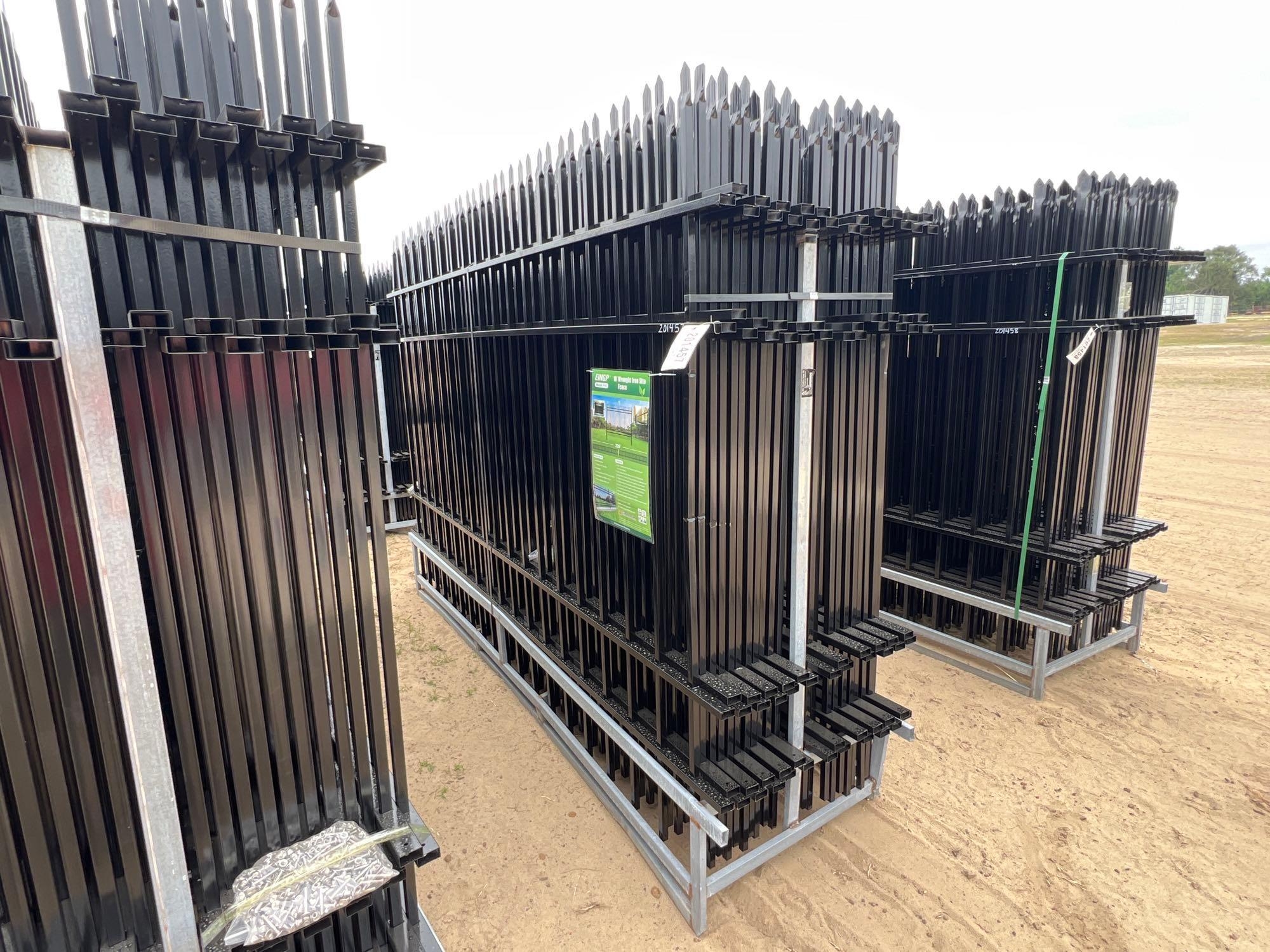 UNUSED EINGP F10 - 10' WROUGHT IRON SITE FENCE (A54757)